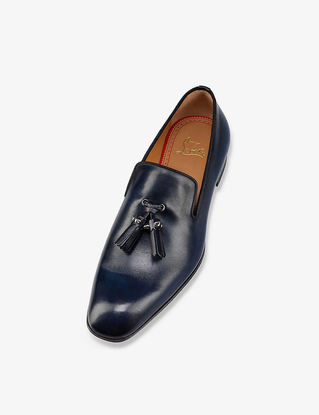 Christian Louboutin o1s1wg110924 Dandelion Tassel Loafer in Blue Size US 8 / EU 41 - 3 Thumbnail