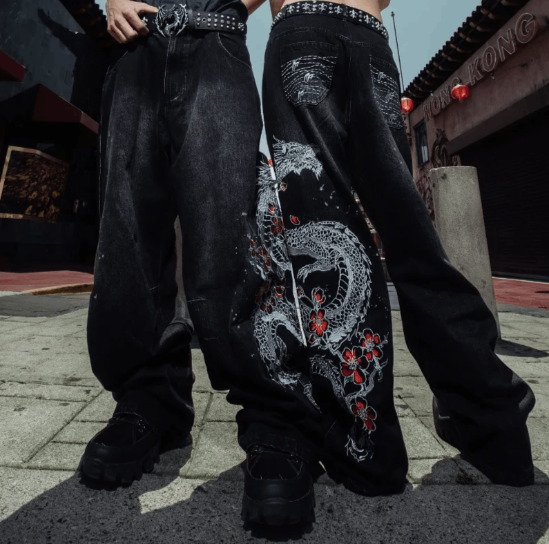 Japanese Brand Street Vintage Hip Hop Oversized Jeans Size US 32 / EU 48 - 2 Thumbnail