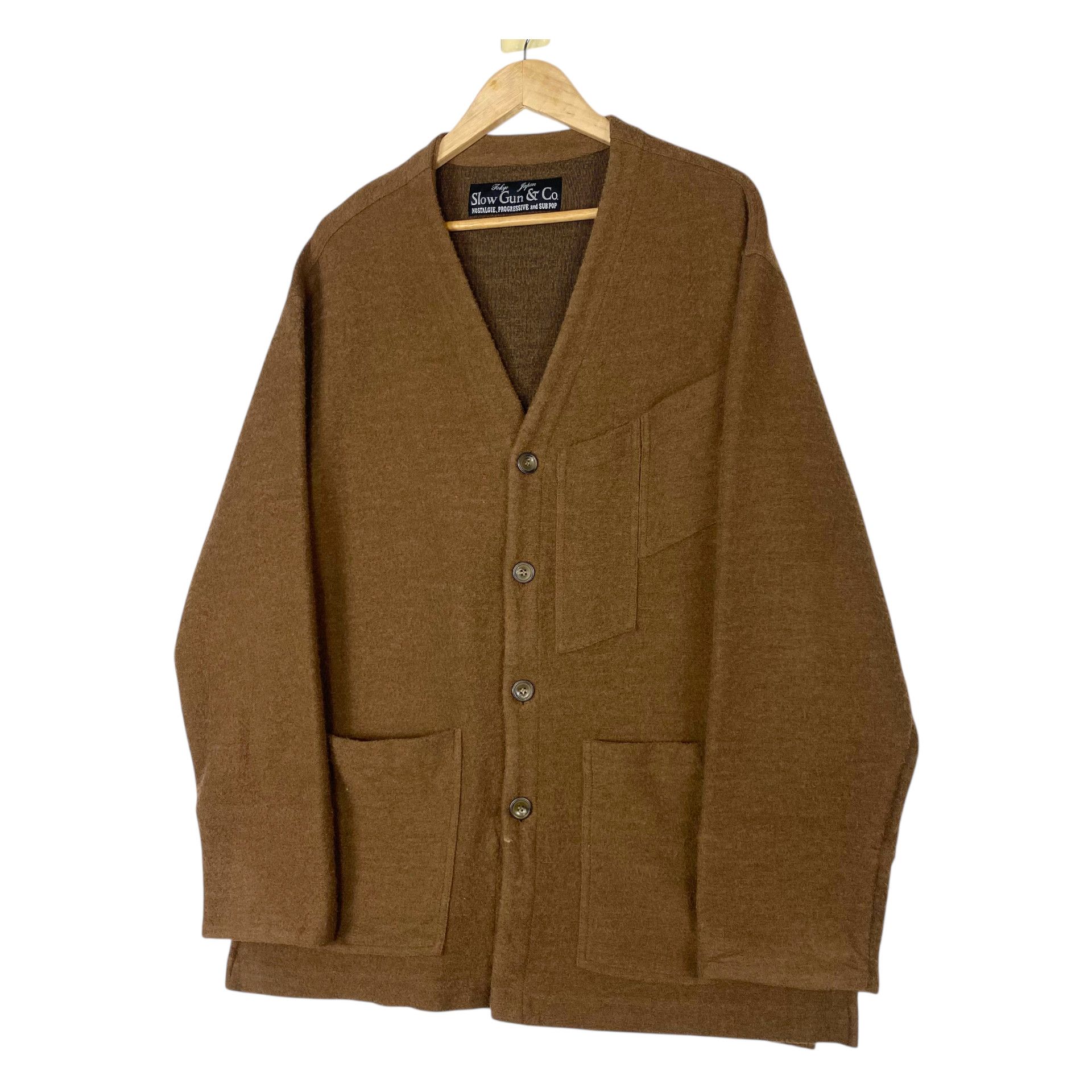 Junya Watanabe 💥SLOW GUN & CO KNIT CARDIGAN JAPAN Size US XL / EU 56 / 4 - 2 Thumbnail