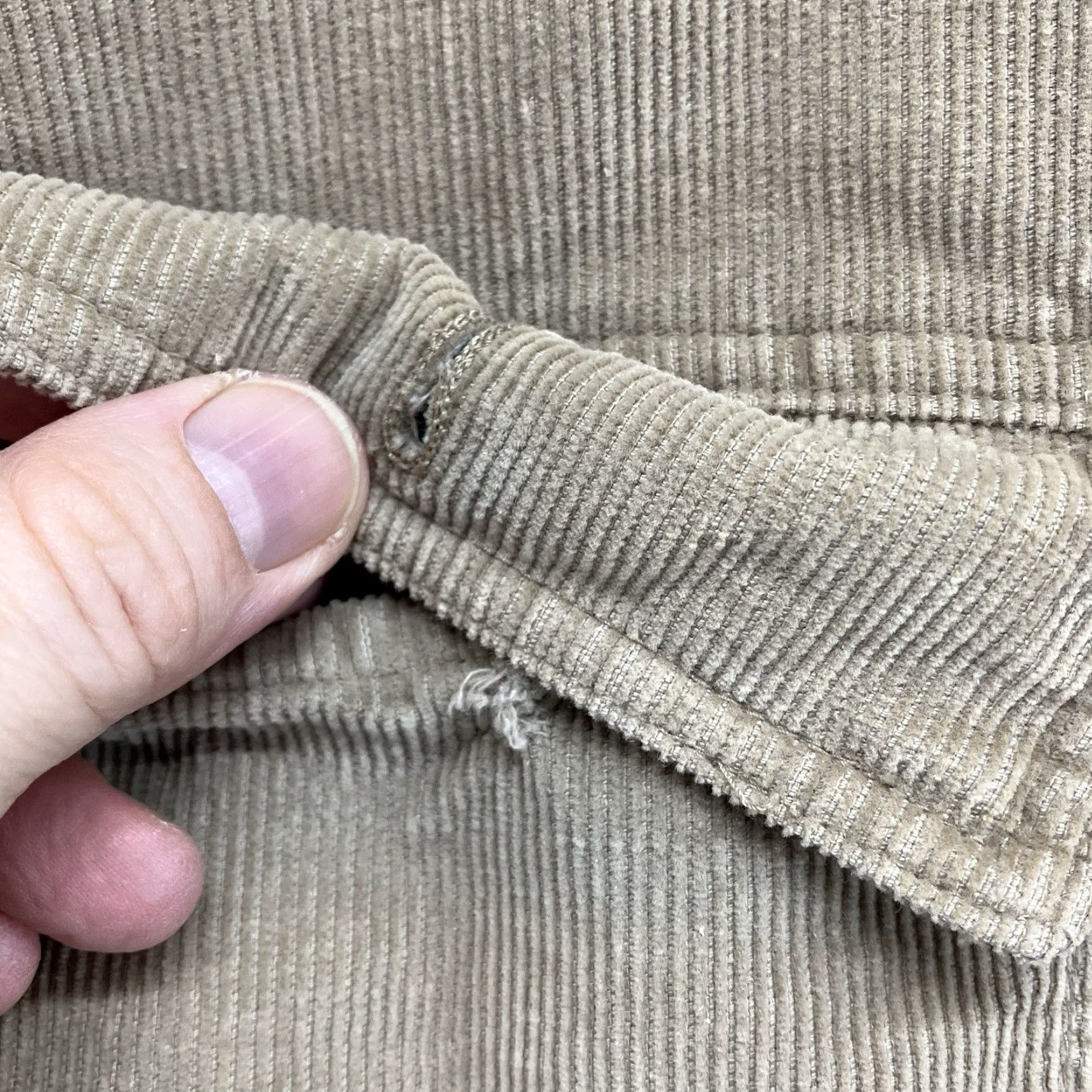 Vintage VINTAGE Kirra Jacket Men XL Corduroy Sherpa Lined Trucker Heavyweight Cowboy Grunge Outdoor Beige Mid-Length 50 in Chest Mens Jacket Size US XL / EU 56 / 4 - 6 Thumbnail