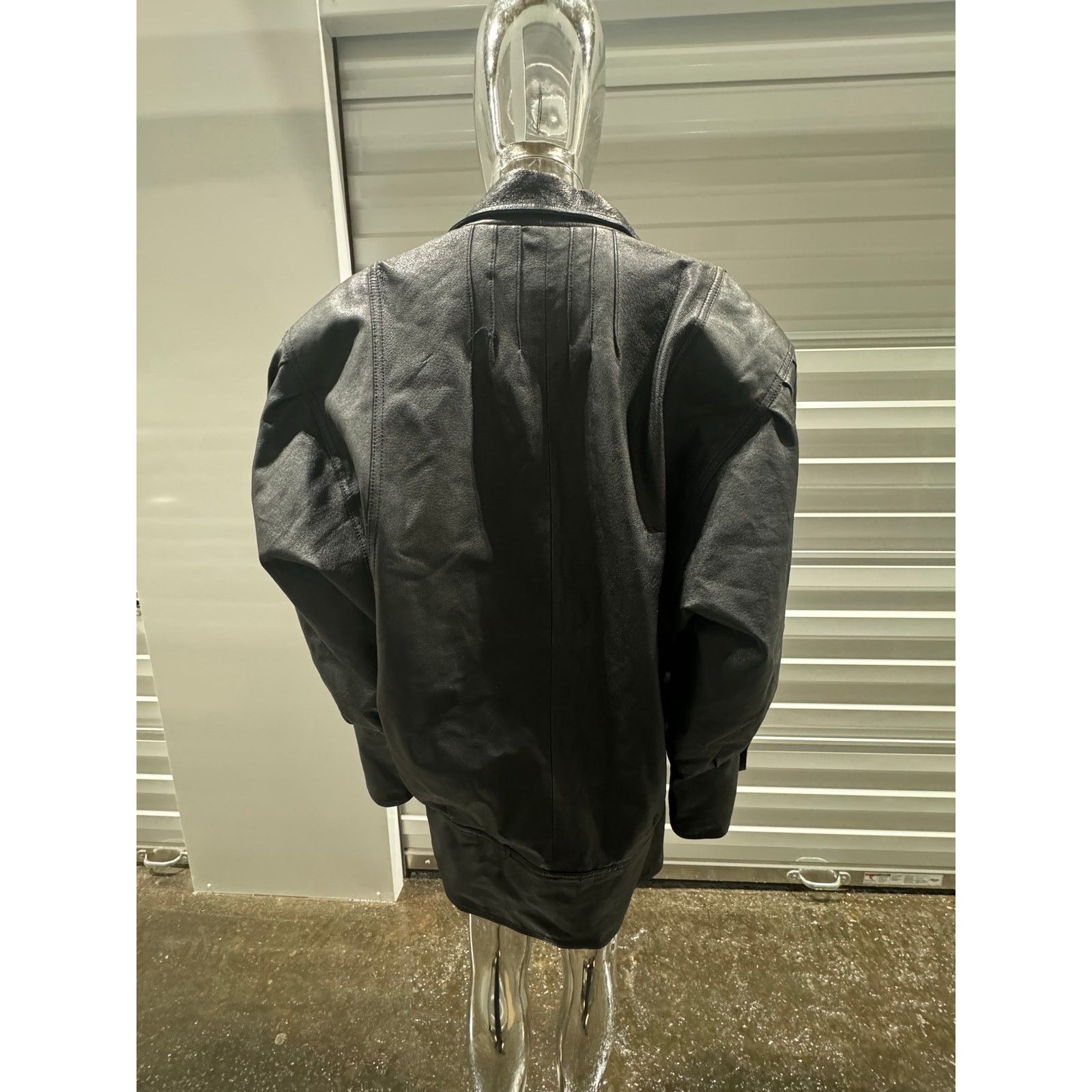 Vintage VTG LEATHER COAT Size XL / US 12-14 / IT 48-50 - 6 Thumbnail