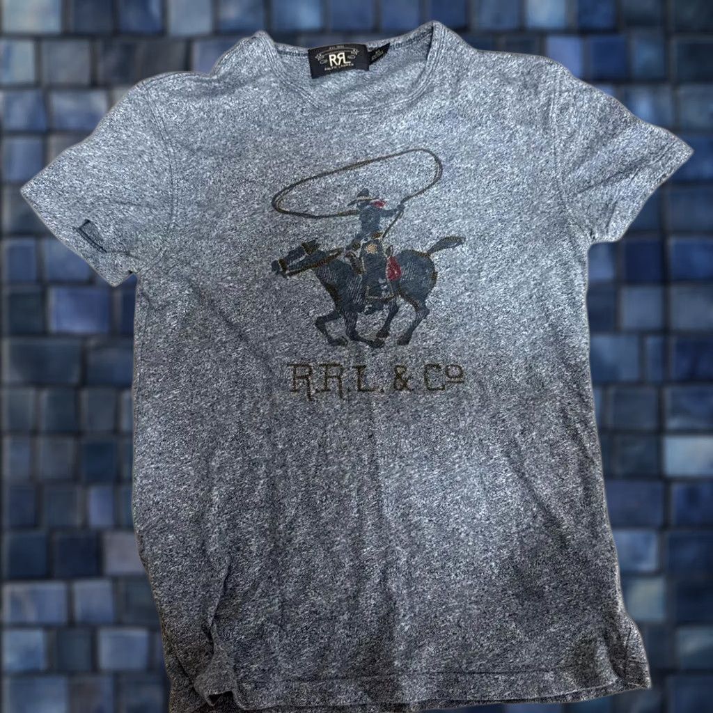 Ralph Lauren RRL Ralph Lauren Cowboy T-Shirt Gray Short Sleeve Size XS Mens Used condition good Size US XS / EU 42 / 0 - 1 Thumbnail