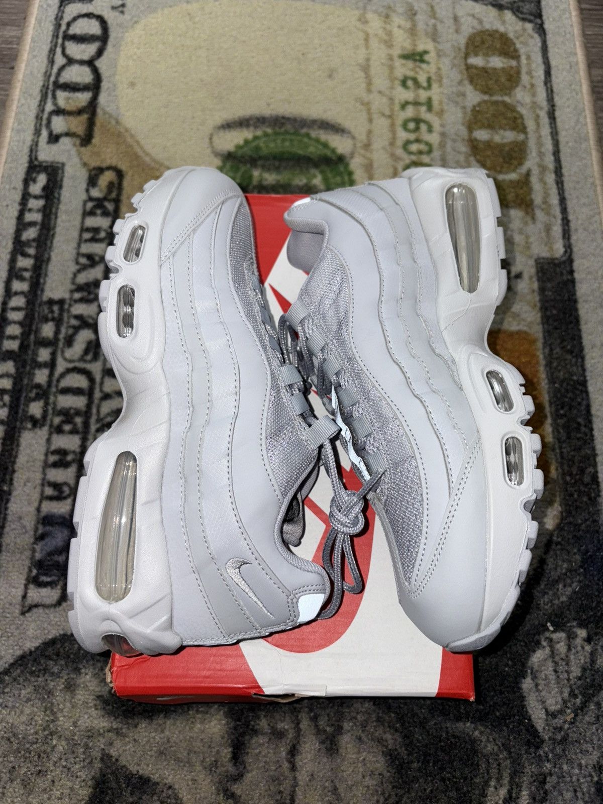 Nike Nike Air Max 95 OG Big Bubble Wolf Grey Size US 12 / EU 45 - 3 Thumbnail