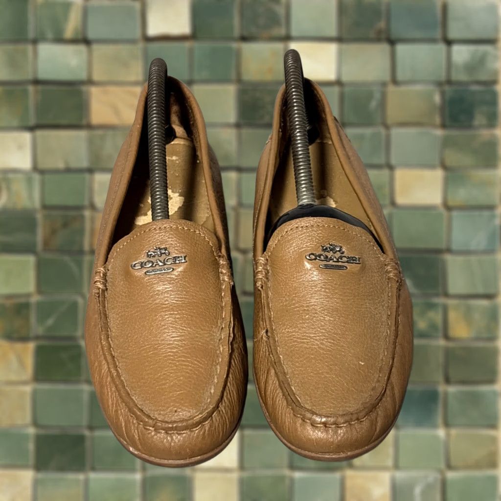 Coach VINTAGE Coach Mary Lock Up Brown Leather Loafer Size 8B Mens? Size US 8 / IT 38 - 1 Thumbnail