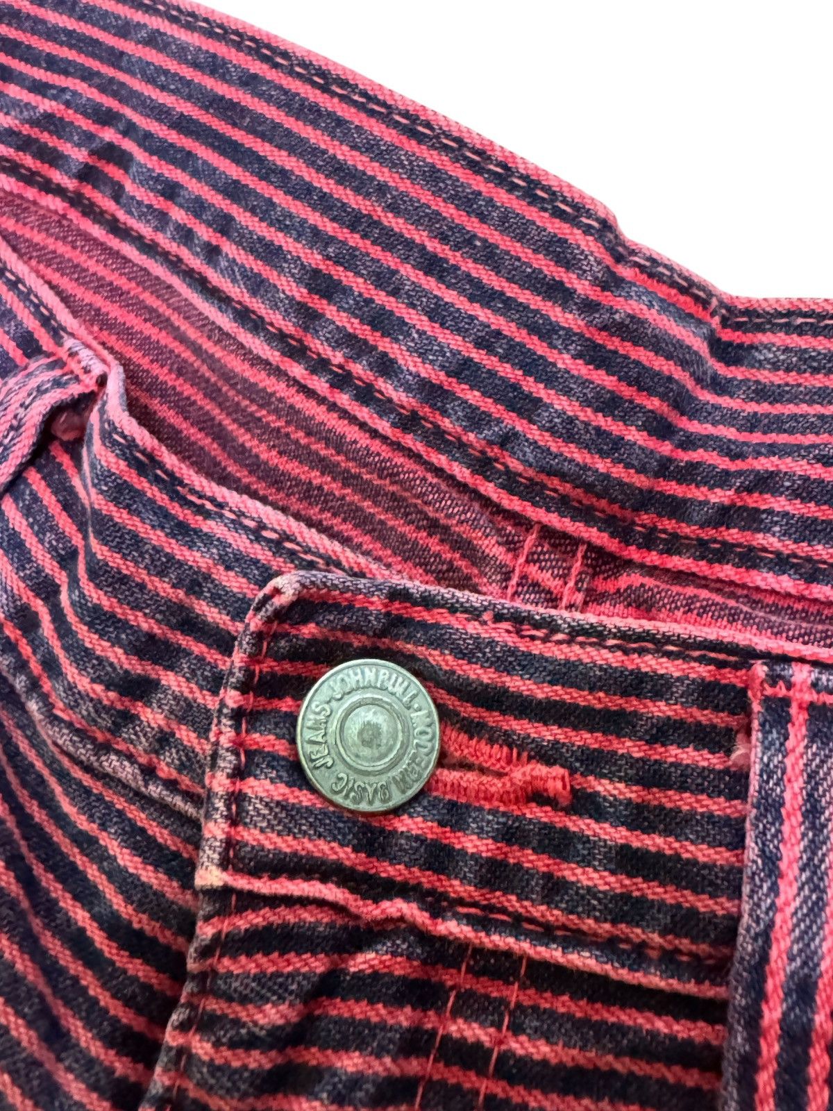 Johnbull John Bull Red Striped Pants Vintage Japanese Straight Fit Size US 30 / EU 46 - 7 Thumbnail