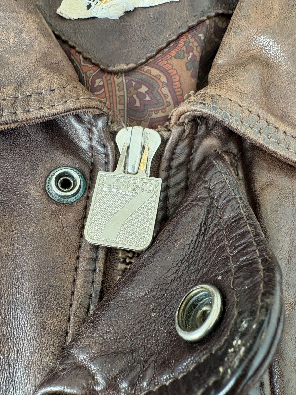 Vintage Vintage Leather Jacket Size US L / EU 52-54 / 3 - 7 Thumbnail