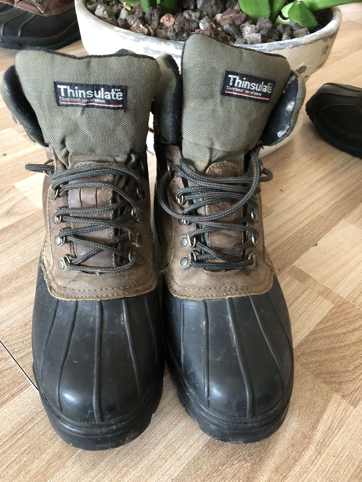 Nunn Bush Nunn Bush Mens Size 9M Duck Boots Brown Leather Rain Winter Size US 9 / EU 42 - 5 Thumbnail