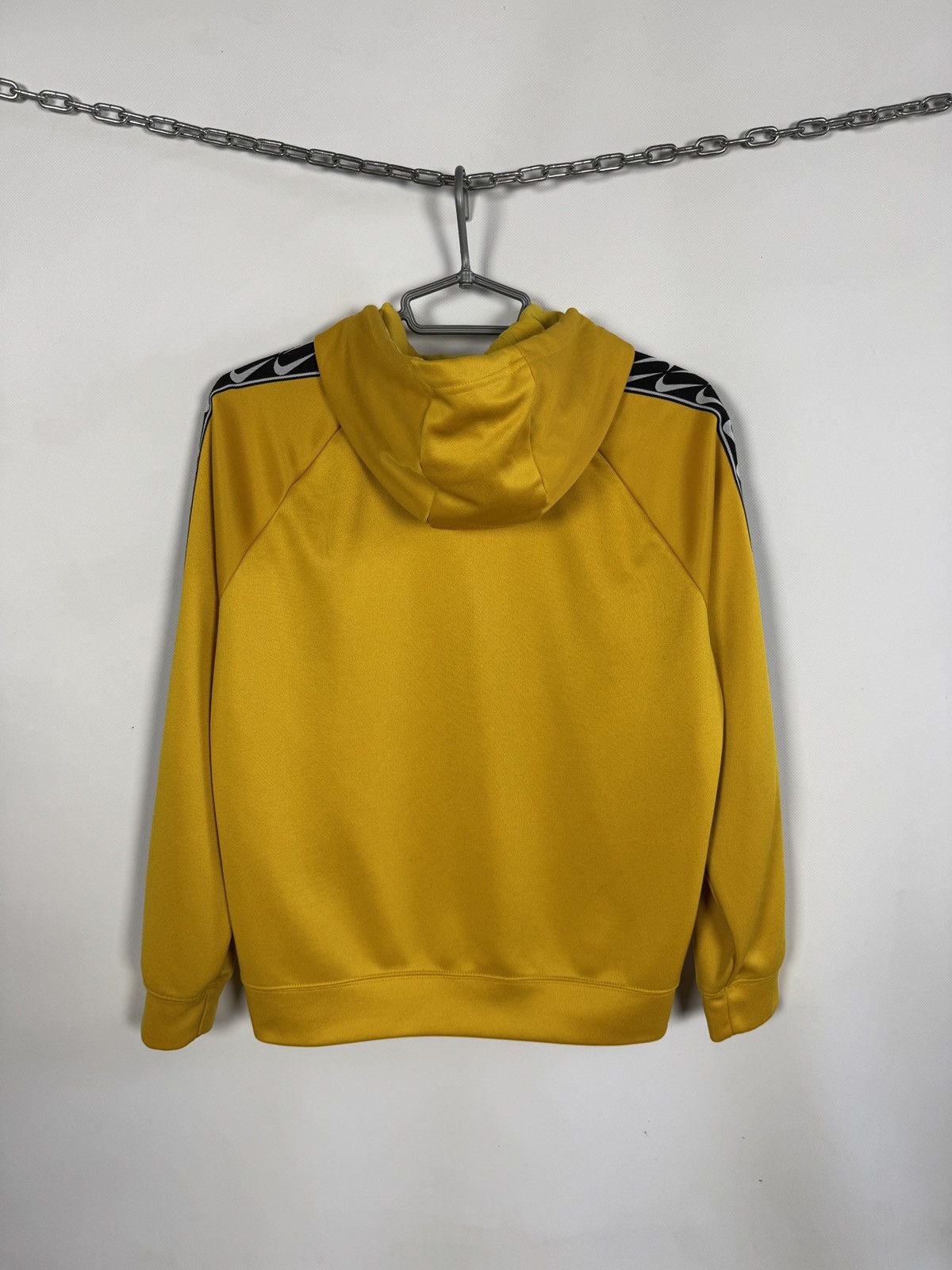 Nike Nike Tape Poly Over The Head Hoodie Swoosh Logo Yellow Small Size S / US 4 / IT 40 - 11 Thumbnail