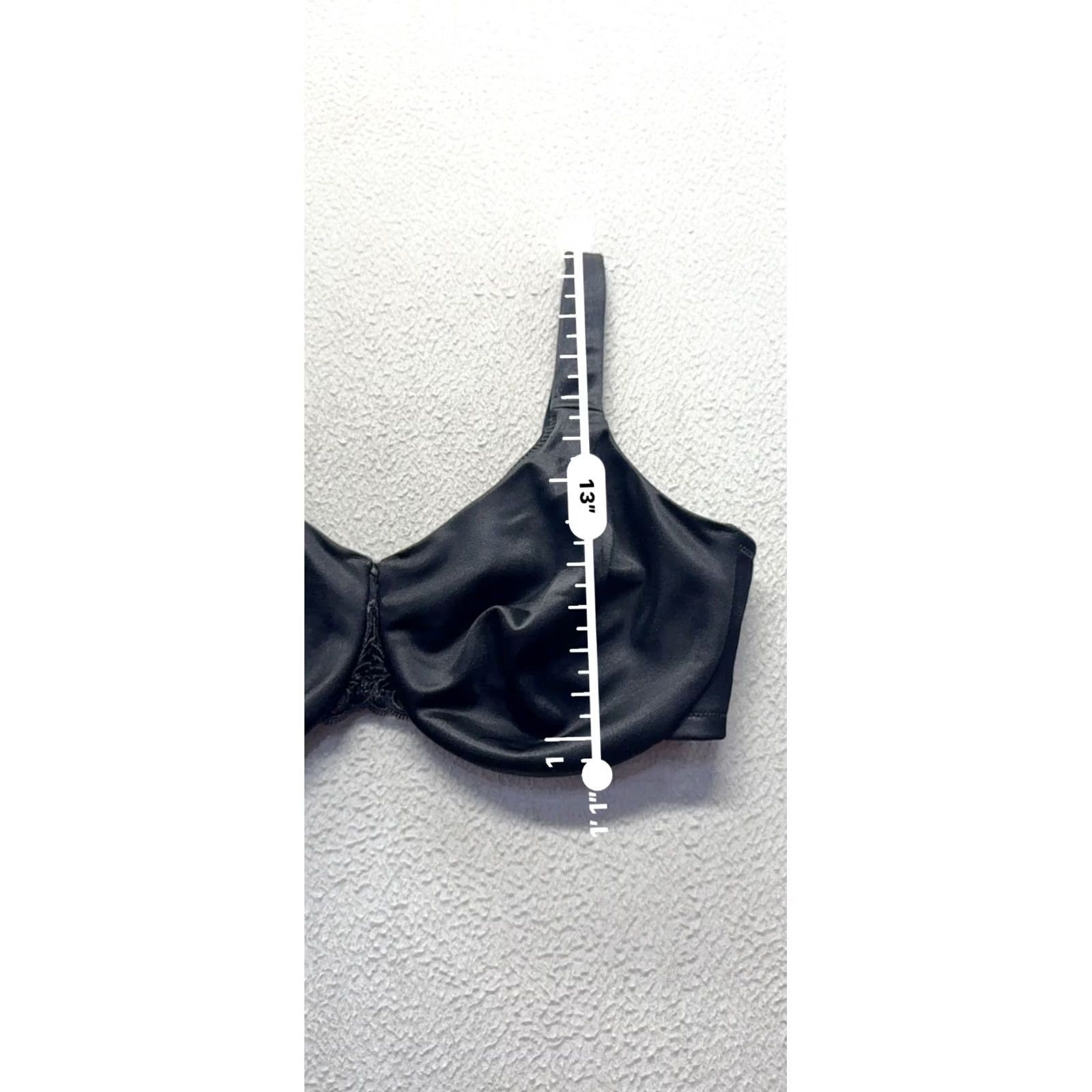 Vintage Soma Minimizer Bra 40DDD Black Underwire Adjustable Straps Lace style Women Size ONE SIZE - 6 Thumbnail