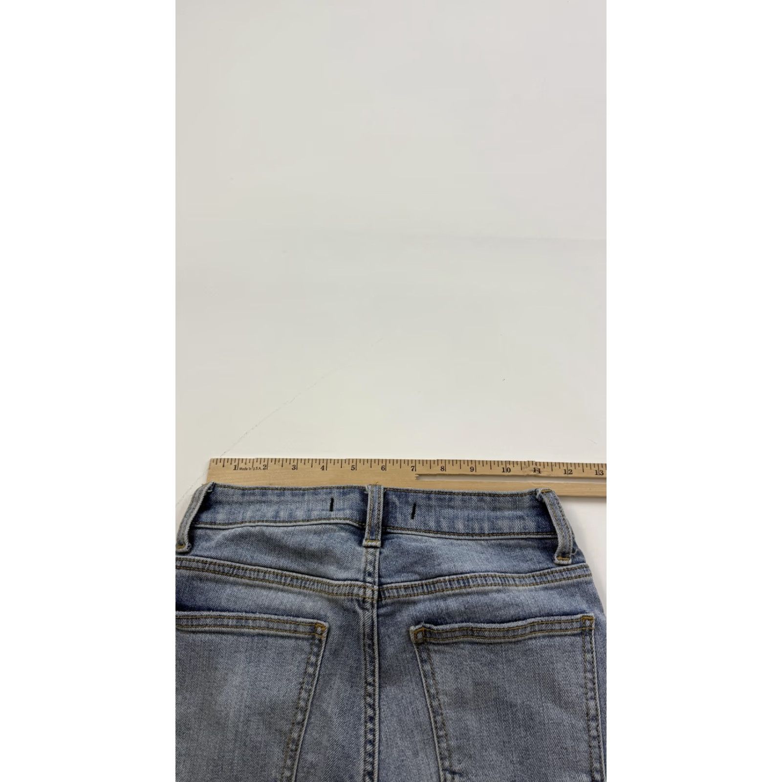 Vintage Willow & Root Jeans Womens 24 Blue Distressed Mom High Rise Denim Stretch Casual Everyday Wear Size 42" / US 20 - 7 Thumbnail