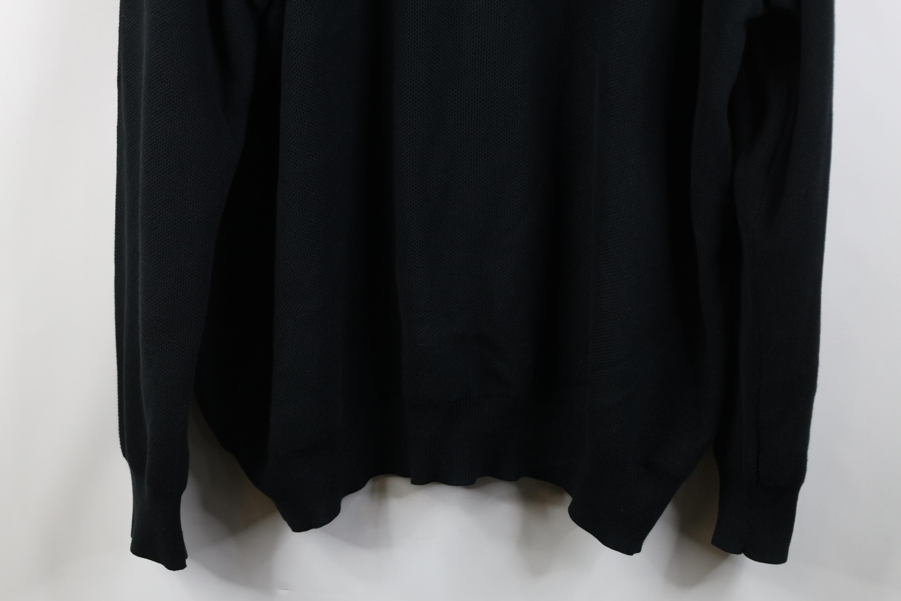 Polo Ralph Lauren Ralph Lauren Thermal Knit 1/4 Zip Pullover Sweater Black Size US XXL / EU 58 / 5 - 3 Thumbnail