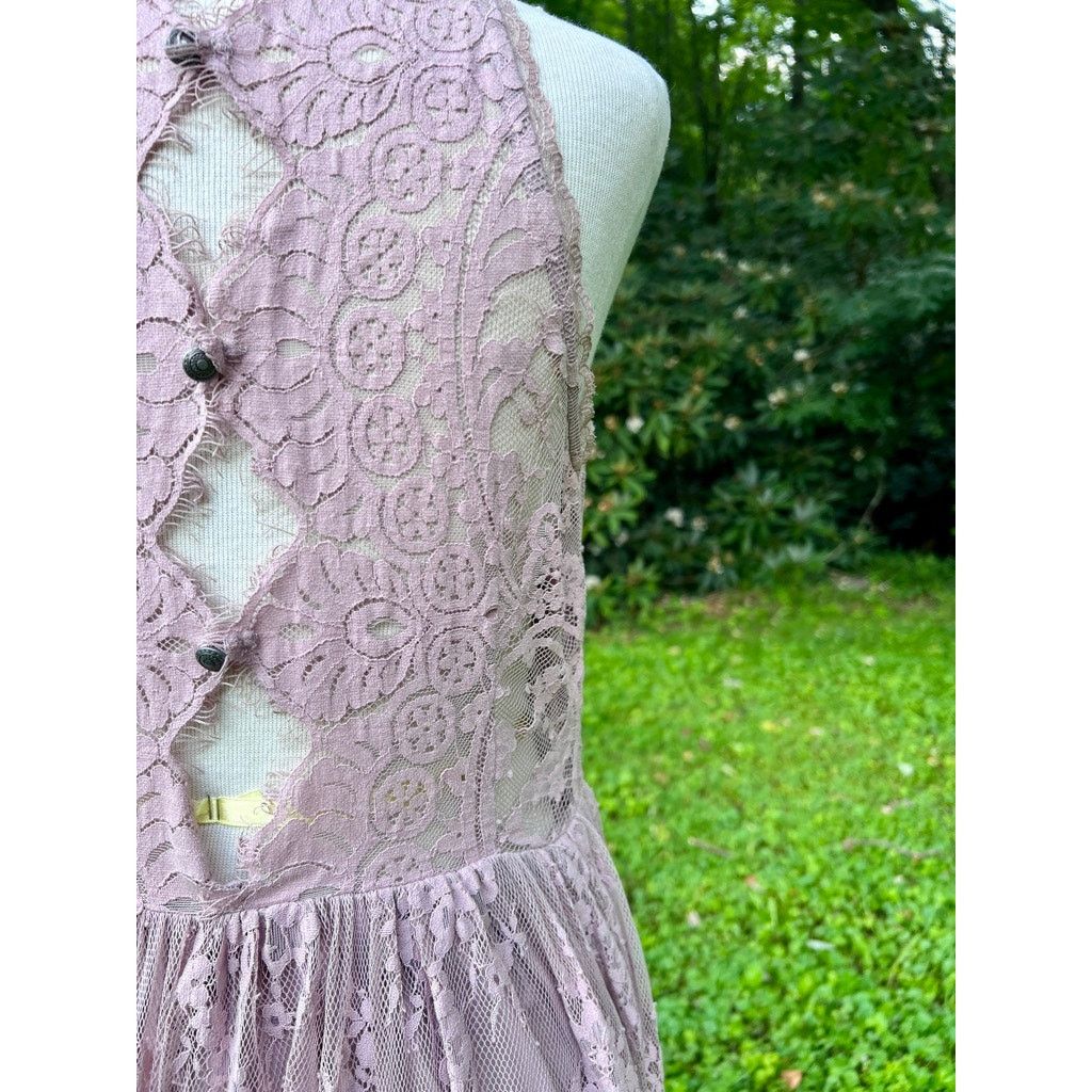 Free People Free People Verushka Dress Lilac Eyelash Lace Size 8 Size M / US 6-8 / IT 42-44 - 5 Thumbnail