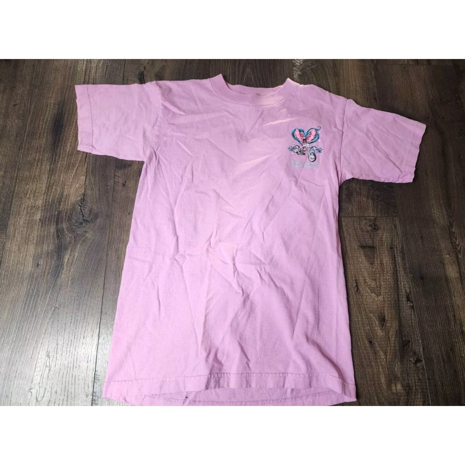 Vintage Womens S Bike Week Godess Biker Daytona Beach 2006 T Shirt Double Sided Shirt Womens S Pink Biker 2006 Double-Sided VINTAGE Size S / US 4 / IT 40 - 2 Thumbnail
