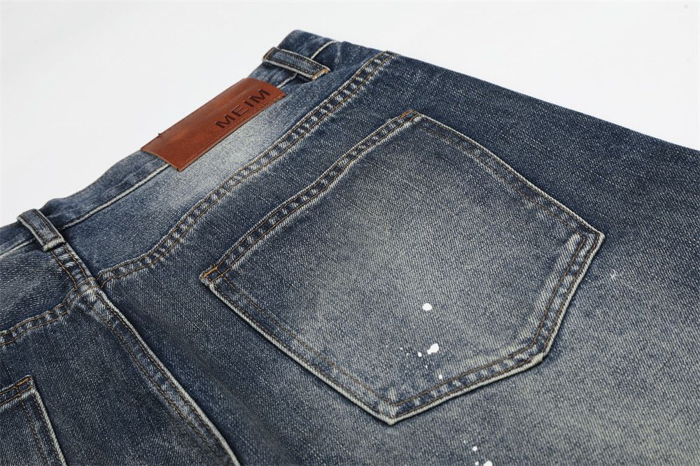 Vintage Men's Washed & Distressed Loose-Fit Wide-Leg "Scythe" Jeans Size US 32 / EU 48 - 5 Thumbnail