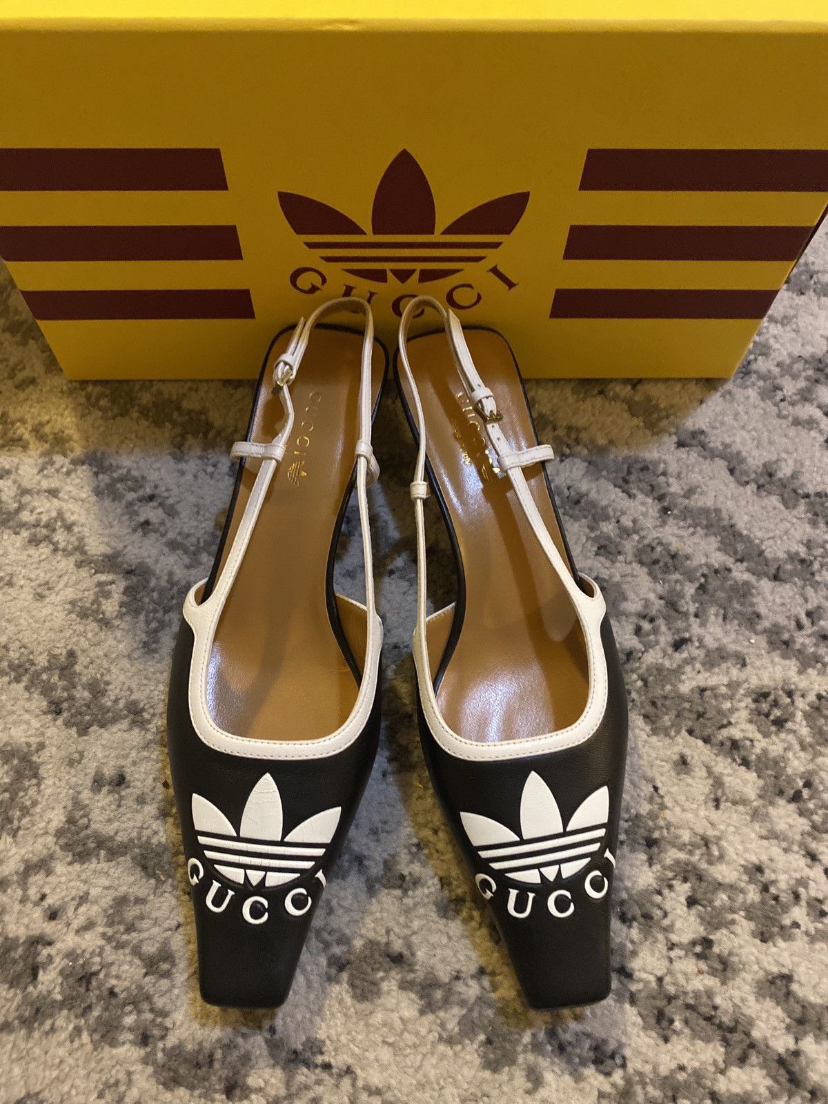 image of Adidas Slingback Pump Shoes in Black, Women's (Size 7)