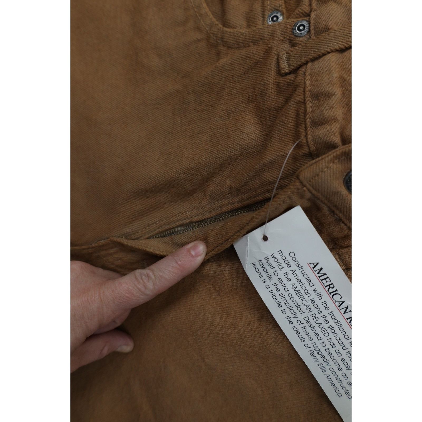 Perry Ellis Deadstock Vintage 90s Perry Ellis Relaxed Stonewash Jeans Size US 31 - 7 Thumbnail