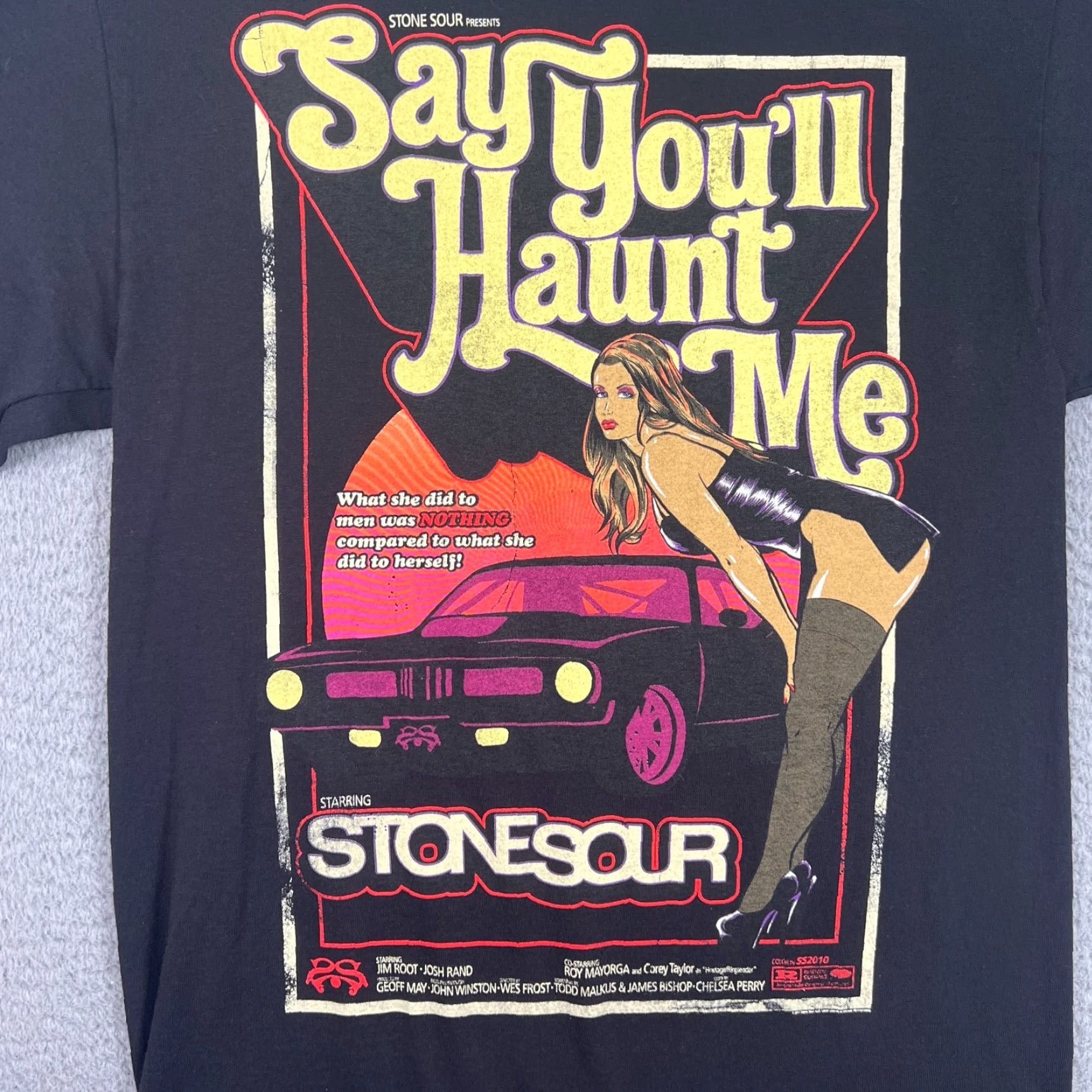 Hanes VINTAGE Stone Sour Shirt Men S Black Hanes Crew Neck Short Sleeve Band Tour Concert Rock 2011 Men S Size US S / EU 44-46 / 1 - 2 Thumbnail