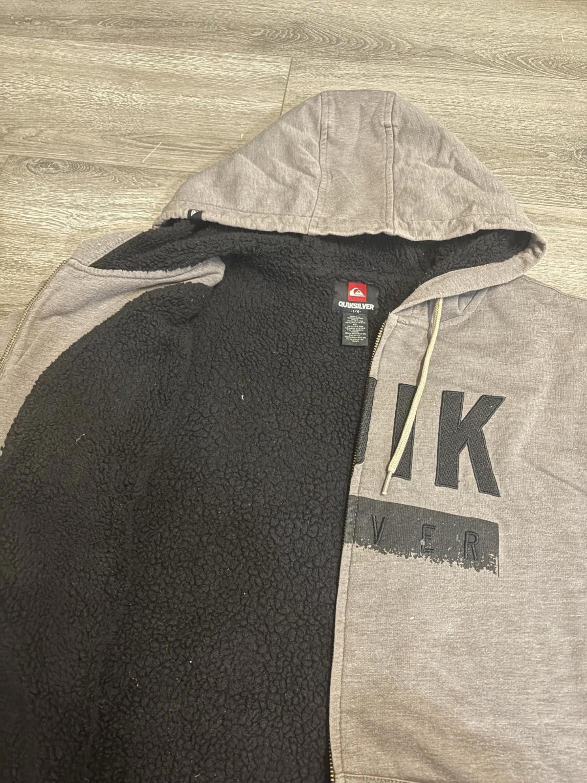 Quiksilver Y2K Quicksilver Sherpa Lined Hoodie Men’s L Full Zip Size US L / EU 52-54 / 3 - 4 Thumbnail