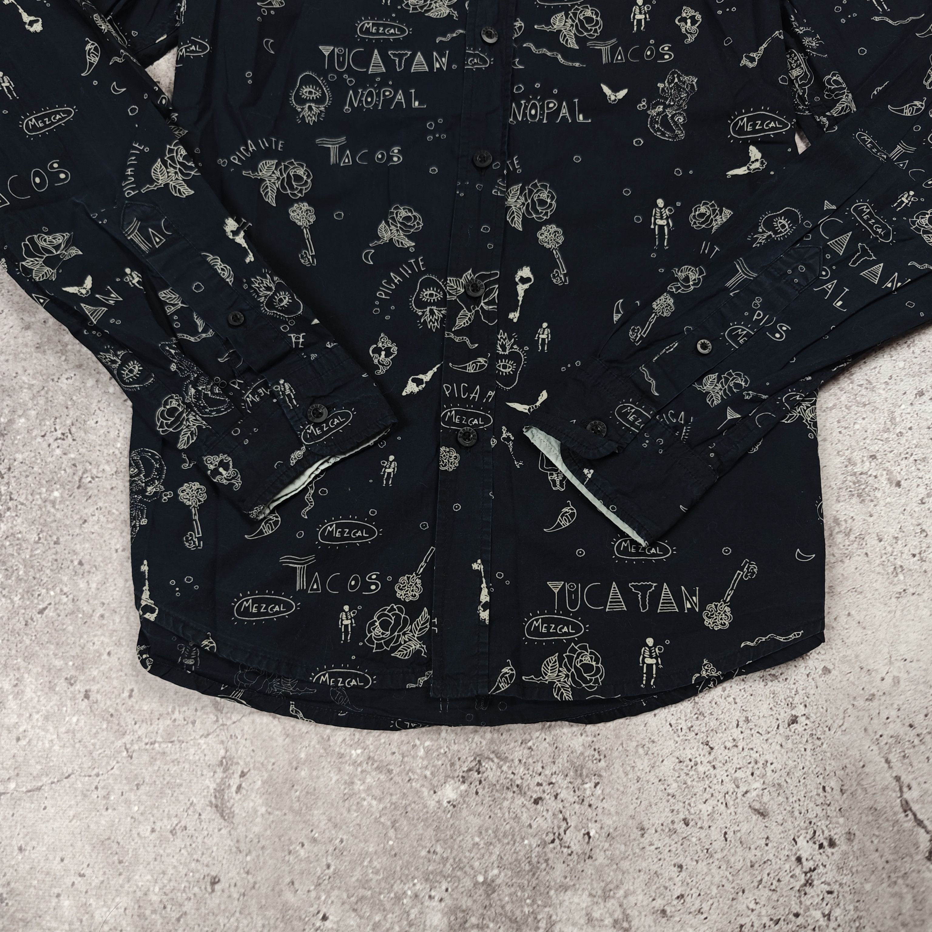 Desigual Desigual Shirt Printed Slim Fit Blue size S Size US S / EU 44-46 / 1 - 3 Thumbnail