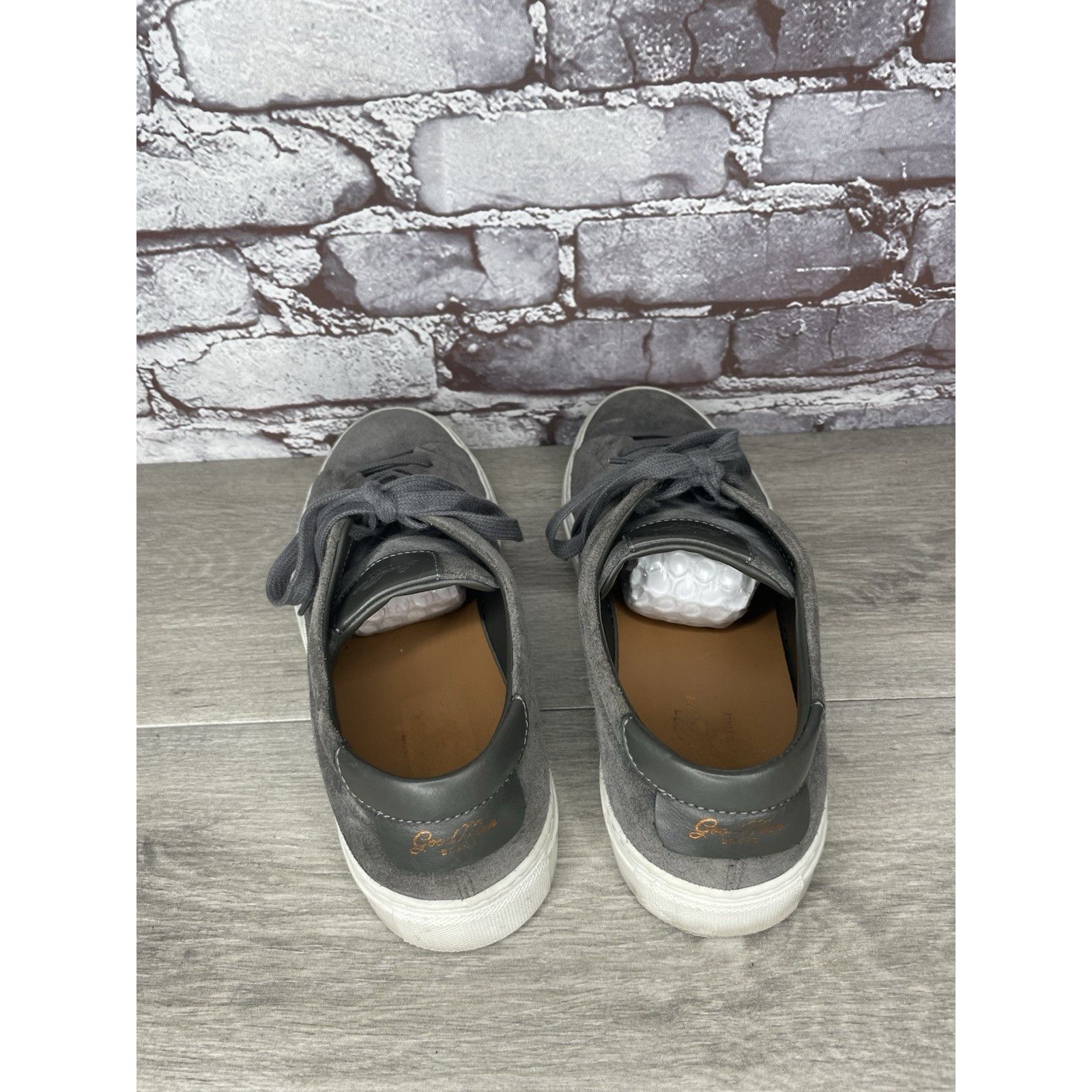 Bergdorf Goodman Goodman Brand Edge Charcoal Suede Casual Lace Low Top Sneake Size US 9 / EU 42 - 6 Thumbnail