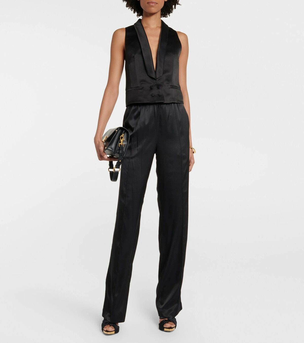 Tom Ford o1y0126 Ankle Strap Sandals in Black Size US 10 / IT 40 - 5 Thumbnail
