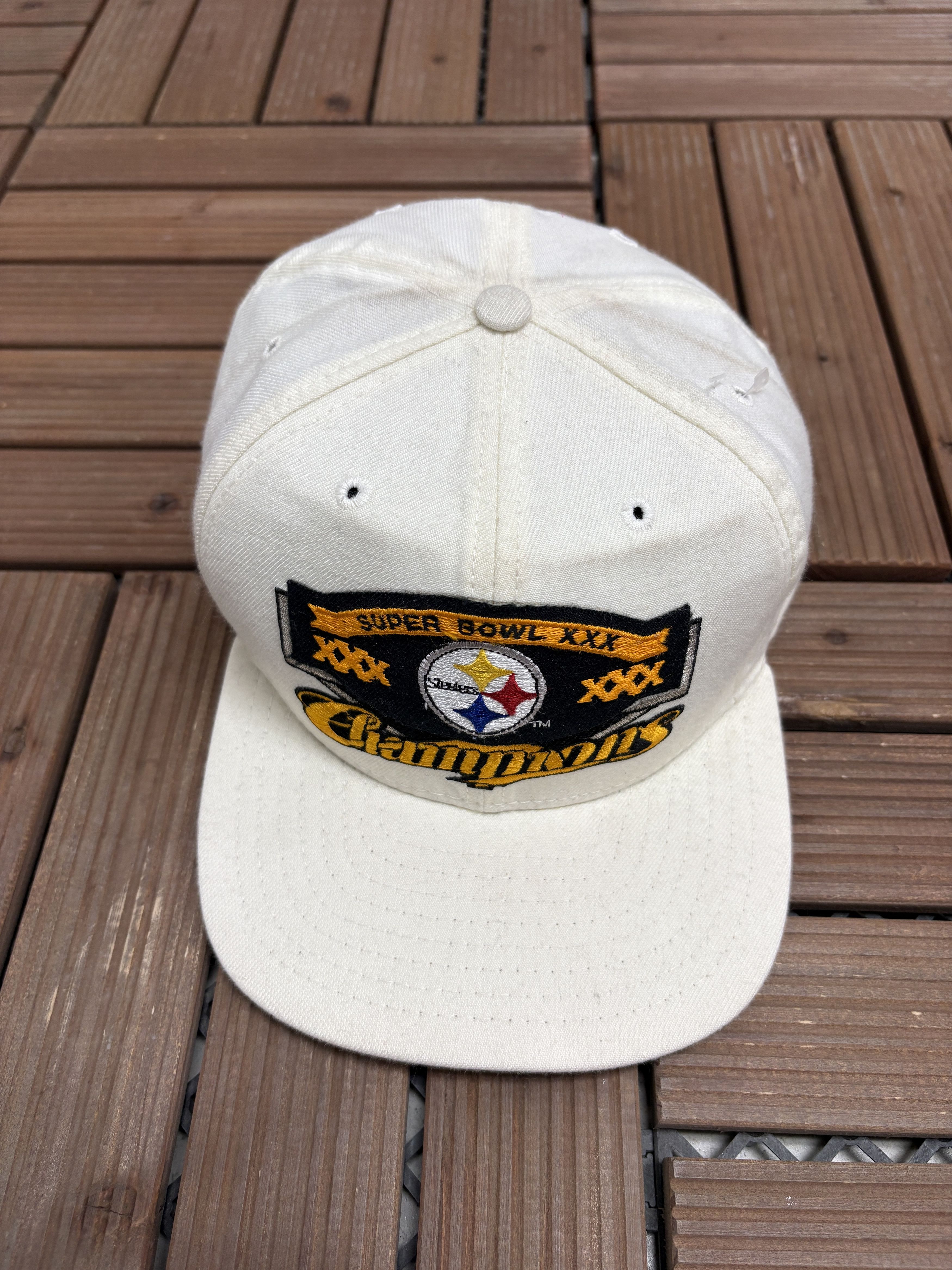 Vintage Pittsburgh Steelers Super Bowl XXX Champions Vintage Hat Size ONE SIZE - 2 Thumbnail