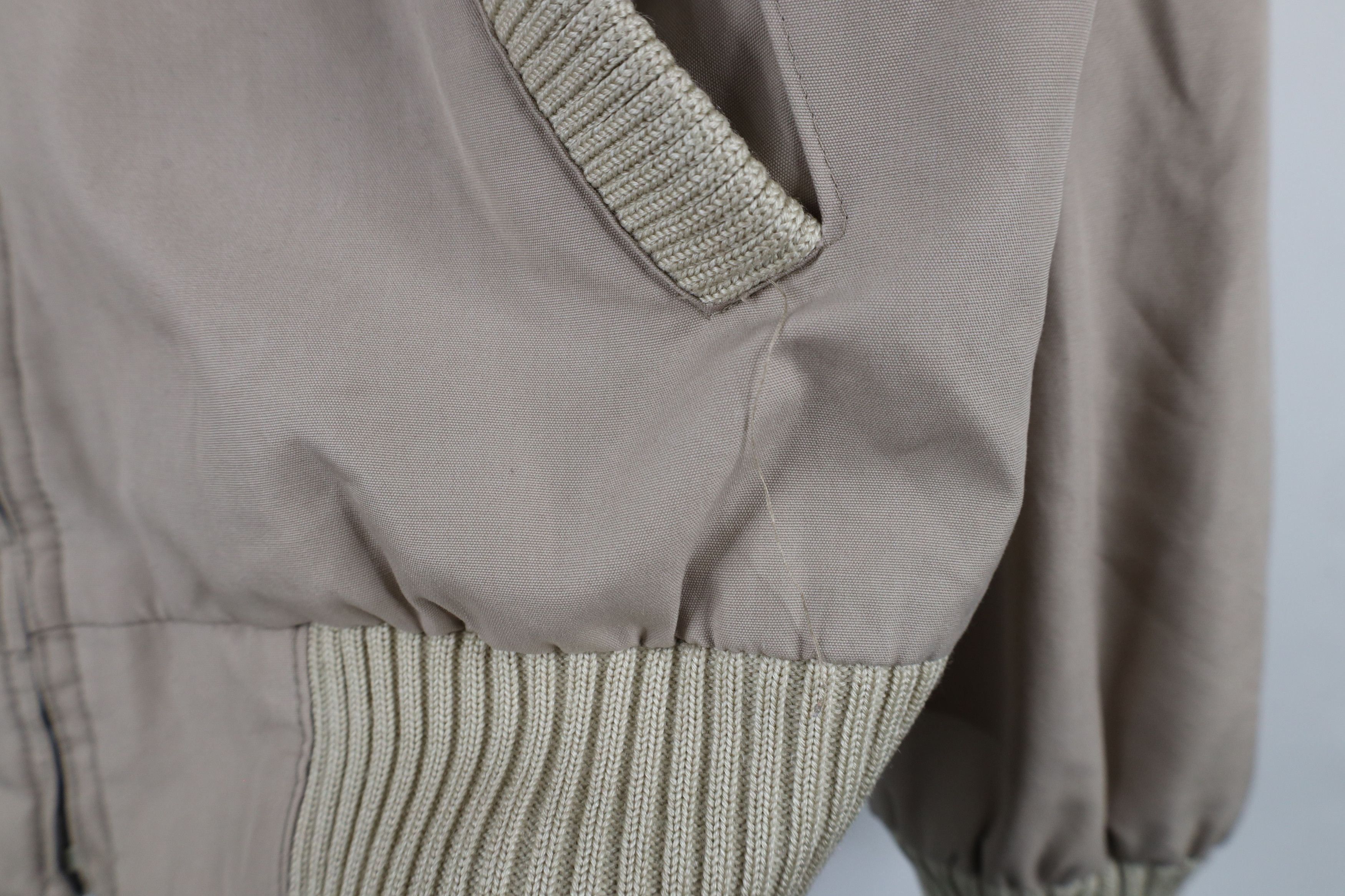 Vintage Vintage 80s 90s Streetwear Racer Bomber Jacket Beige Tan Size US M / EU 48-50 / 2 - 7 Thumbnail