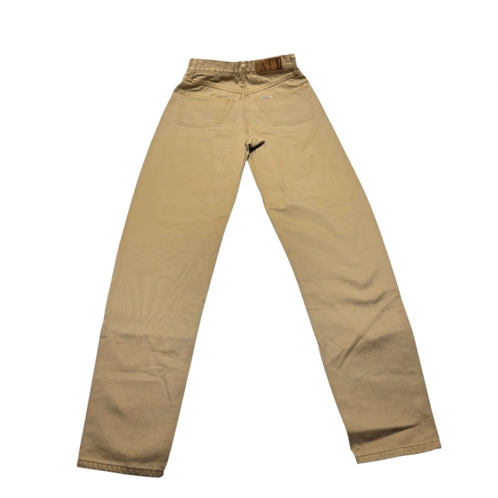 Ann Taylor VINTAGE Ann Taylor AT Denim Jeans Pants 90s Womens 6L Brown Khaki Denim Straight Pockets Regular Rise High Inseam 31in Size 28" / US 6 / IT 42 - 5 Thumbnail
