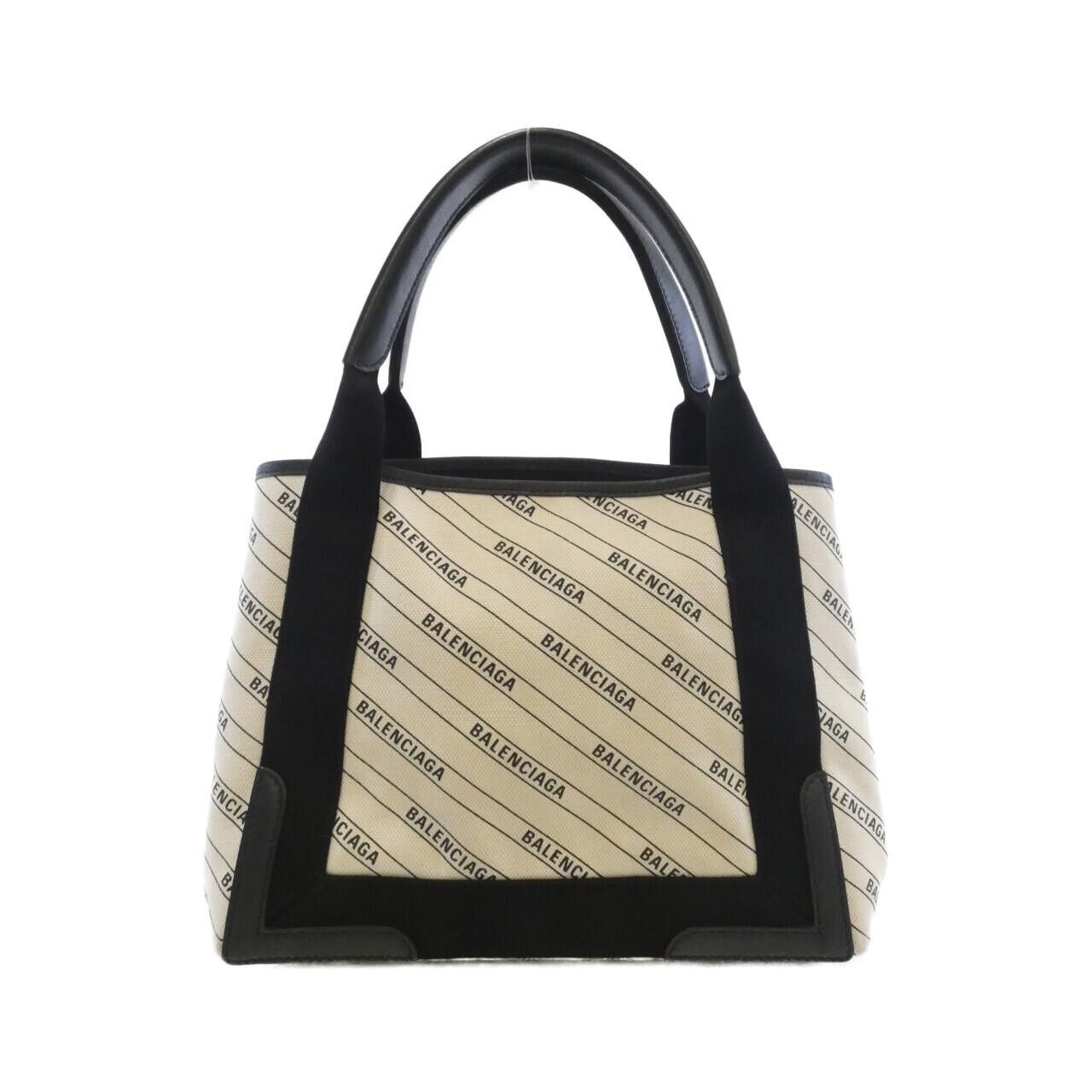 Balenciaga Balenciaga Balenciaga Navy Cabas Linen Canvas Tote Bag Textile Tote Bag 339933KMZAN DUTY FREE for USA Size ONE SIZE - 1 Thumbnail