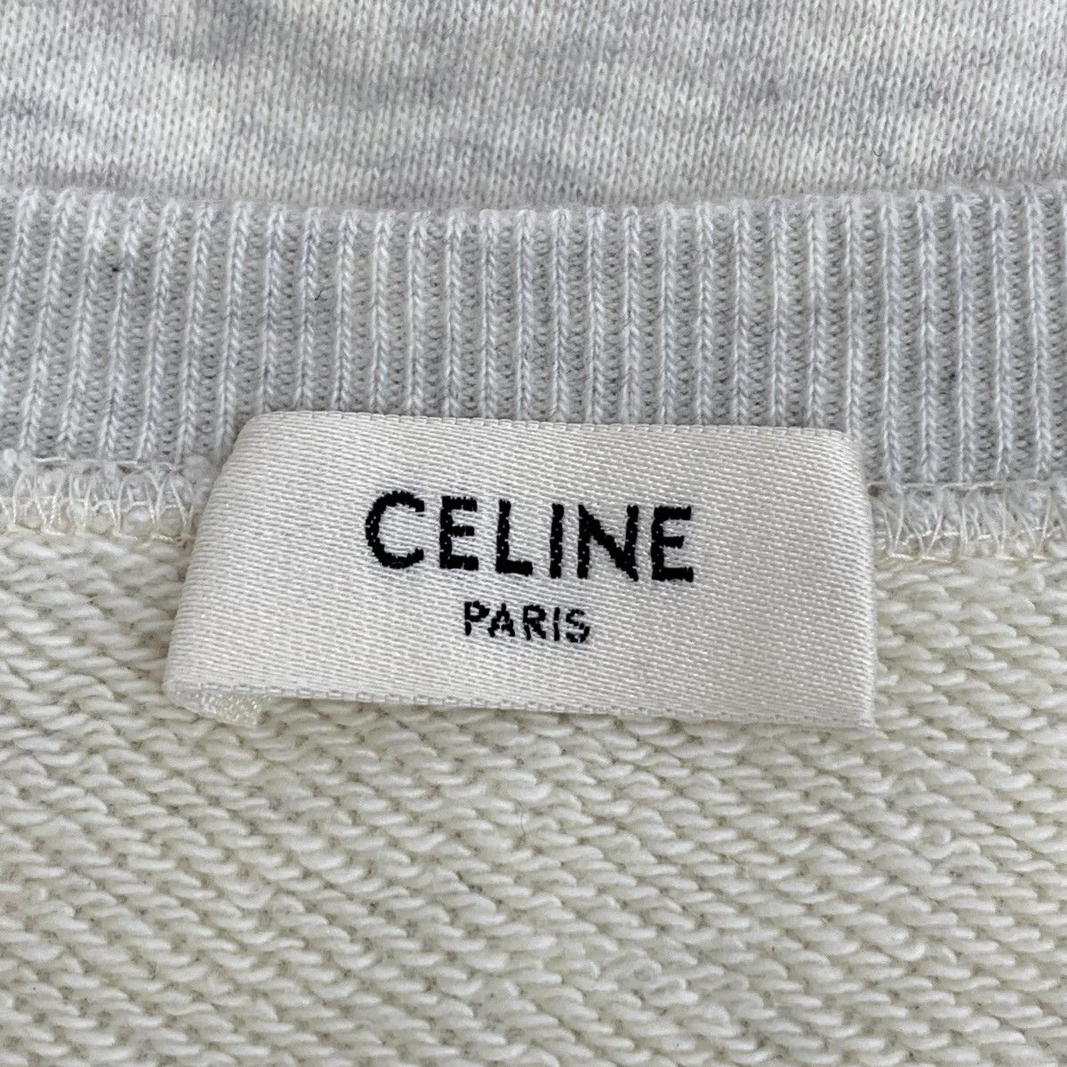 Celine Celine Beige-Grey Logo Letter Long Sleeve Sweatshirt K26WX Size M / US 6-8 / IT 42-44 - 5 Thumbnail