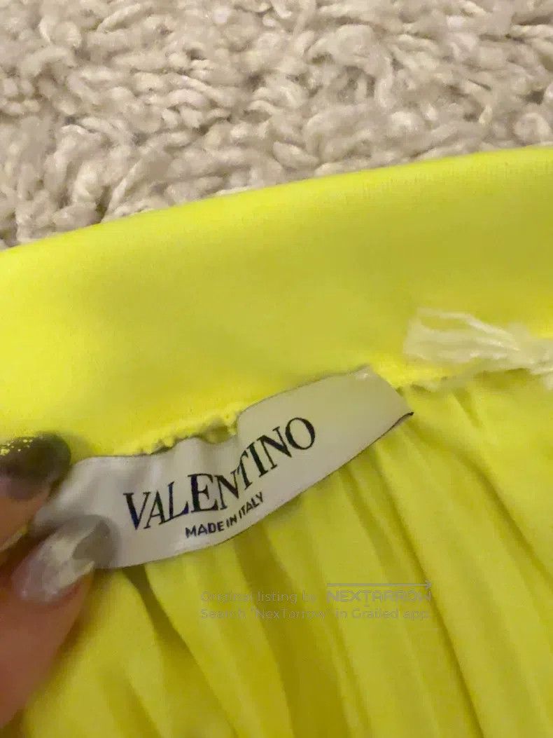 Valentino Valentino Pleated skirt fluorescent yellow Size M / US 6-8 / IT 42-44 - 3 Thumbnail