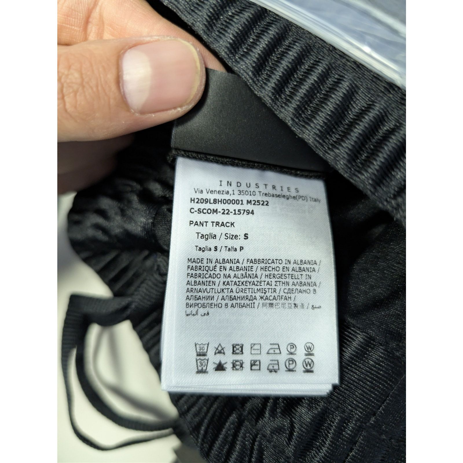 Moncler × Palm Angels o1rshd1 Shiny Track Pants in Black Size US 30 / EU 46 - 23 Thumbnail