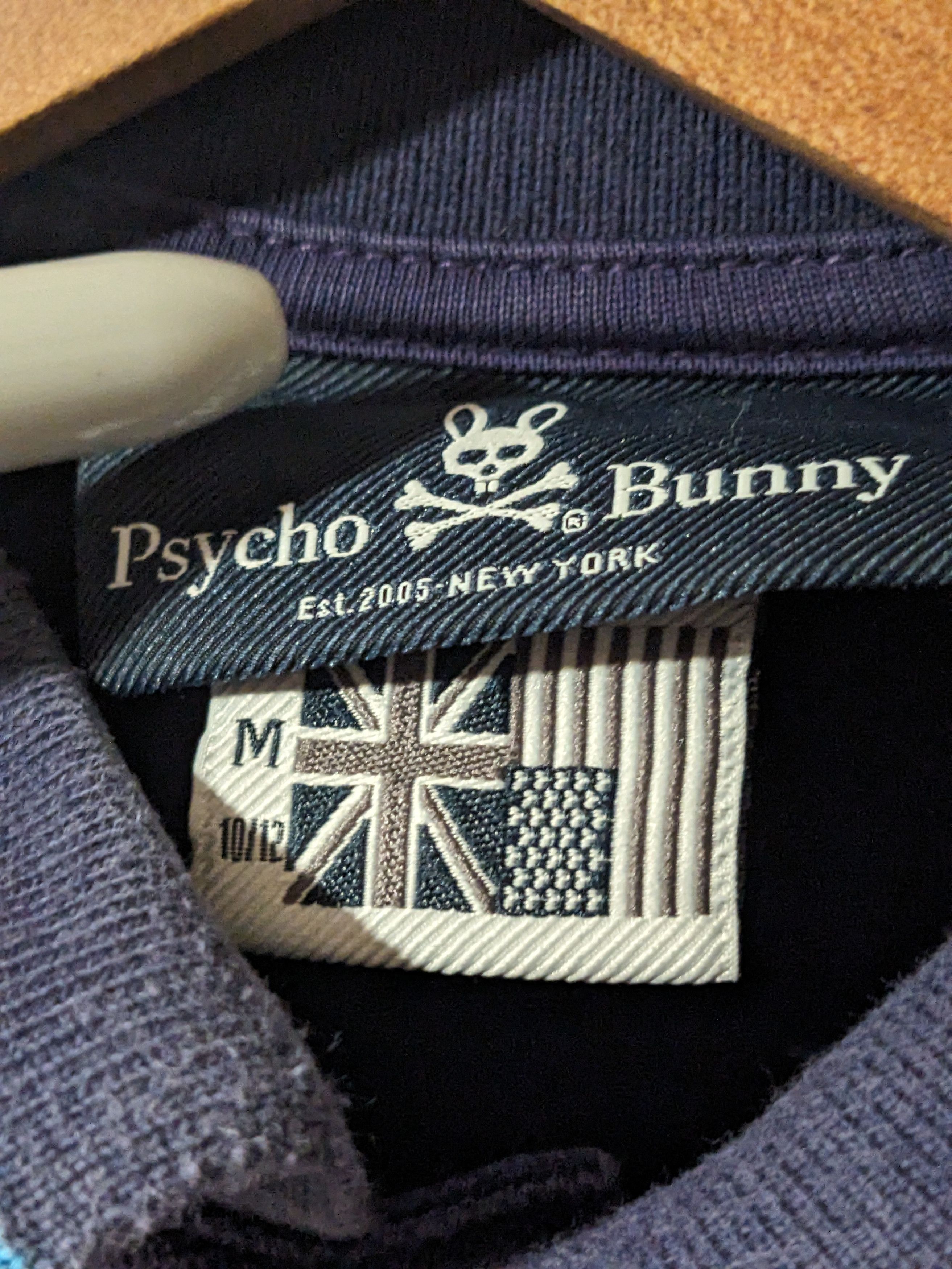 Designer × Psycho Bunny Psycho Bunny Kids Medium Purple Polo Shirt Size US M / EU 48-50 / 2 - 3 Thumbnail