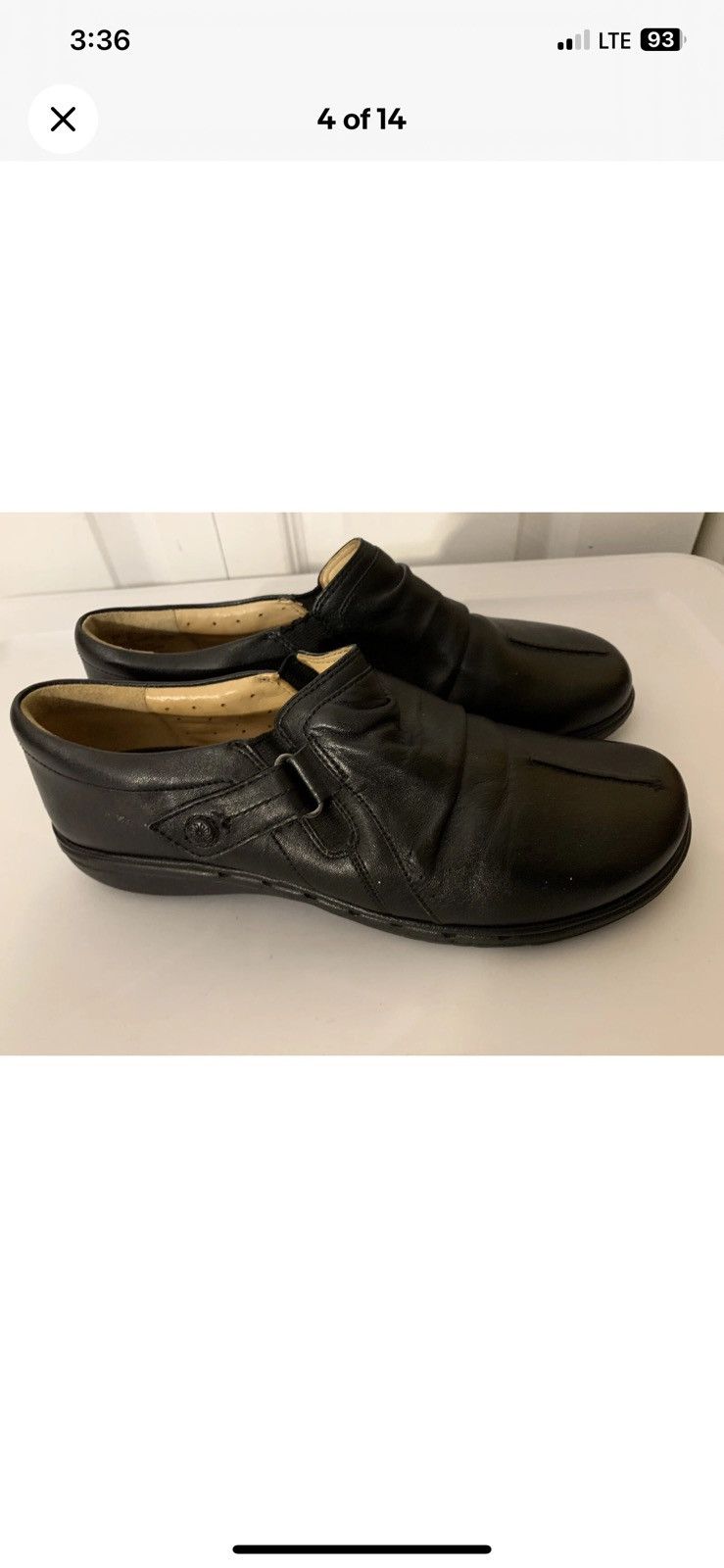 Clarks Clarks Artisan Women's 9M Slip-On Loafer Black Leather Shoe Size US 9 / EU 42 - 4 Thumbnail