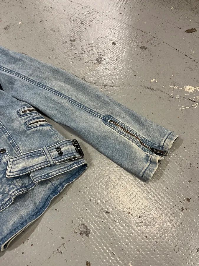 Pierre Balmain 2010s Pierre Balmain Officer Buttoned Blue Denim Jacket Size M / US 6-8 / IT 42-44 - 9 Thumbnail