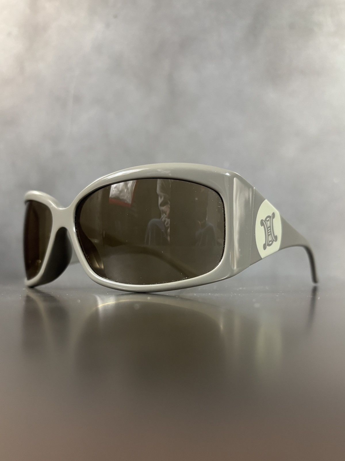 Celine 2000s Celine Sunglasses Triomphe Vintage Sport Wrap Logo Size ONE SIZE - 1 Thumbnail