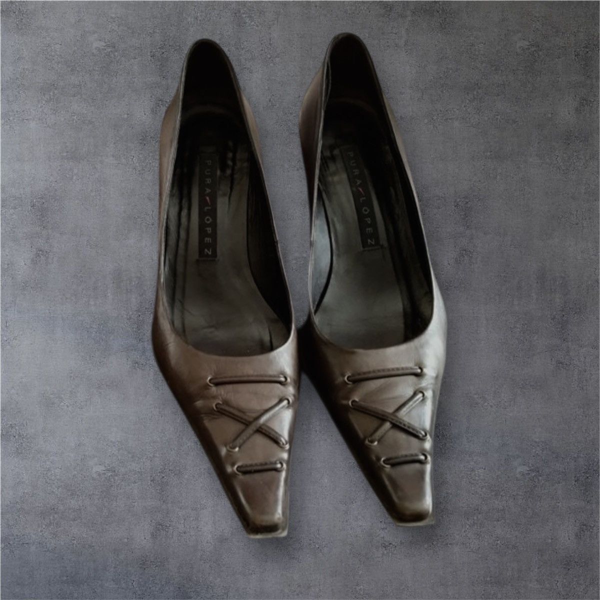 Other Browm leather Pura Lopez loafers Size US 6 / IT 36 - 1 Thumbnail