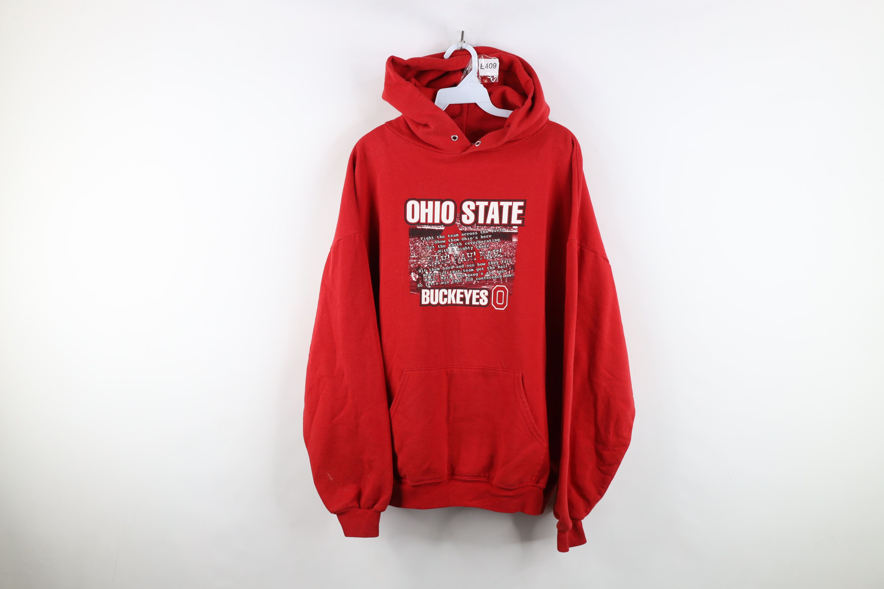 Vintage Vintage Ohio State University Football Hoodie Sweatshirt Red Size US XXL / EU 58 / 5 - 1 Thumbnail