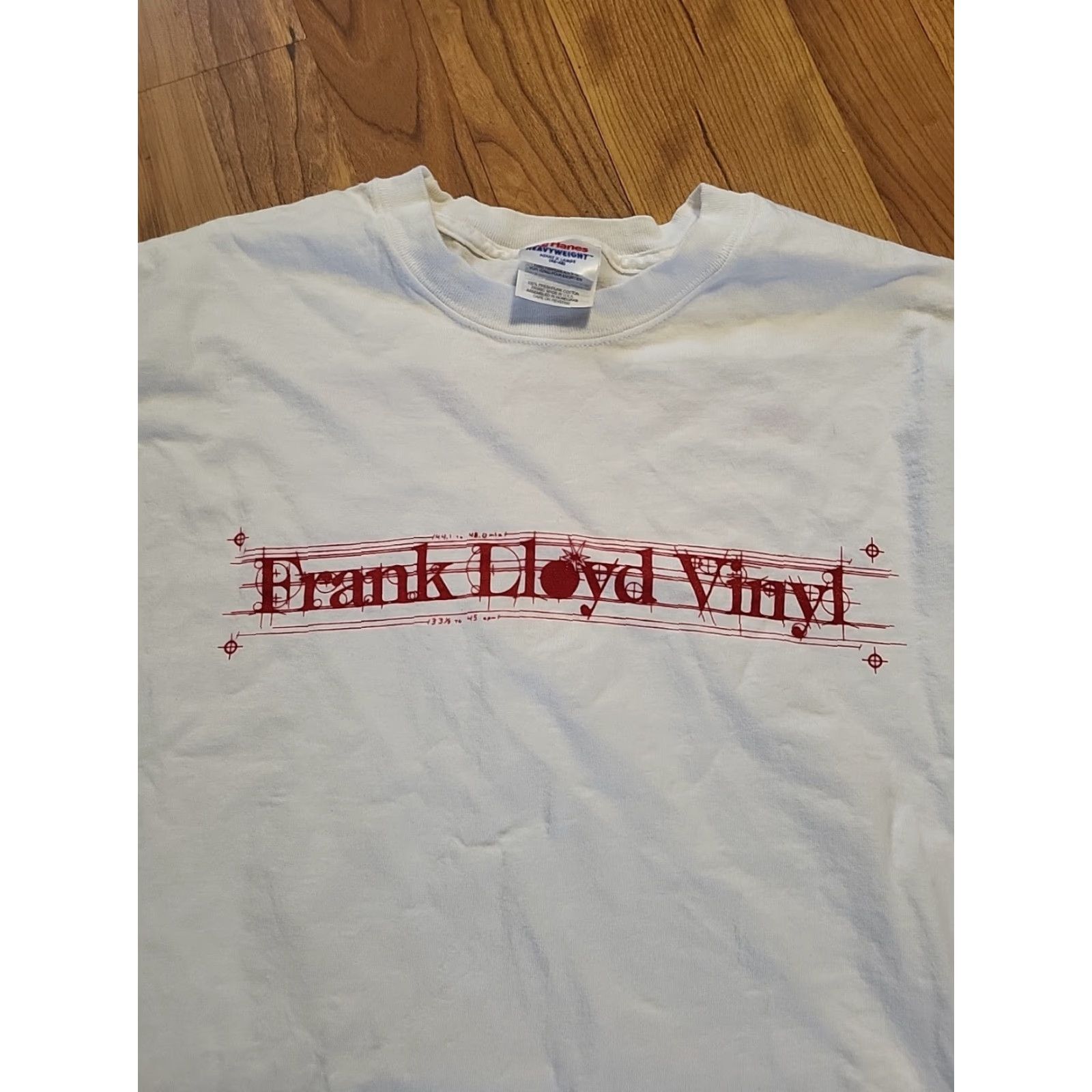 Hanes VINTAGE Hanes T shirt Rock n Roll XL White 2000s Men Graphic Tee Crew Neck Short Sleeve Vinyl Frank Lloyd Wright Size US XL / EU 56 / 4 - 3 Thumbnail