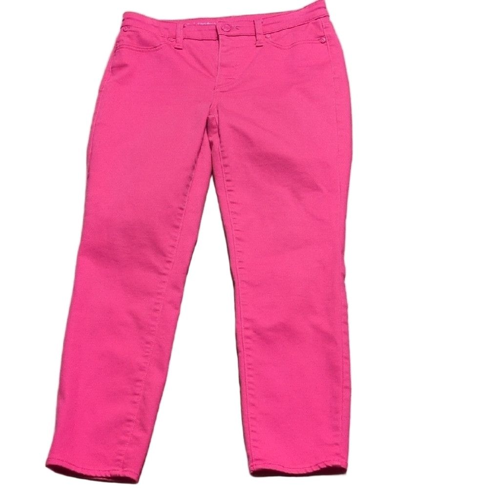 Talbots Talbots Hot Pink Flawless Slim Ankle Jeans Size 6 Size 28" / US 6 / IT 42 - 1 Thumbnail