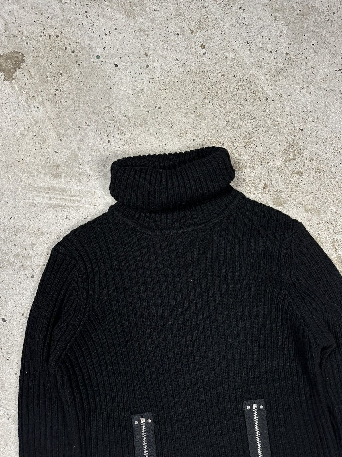 Jean Paul Gaultier Jean Paul Gaultier x Lindex Black Turtleneck Sweater Zippers Size S / US 4 / IT 40 - 6 Thumbnail