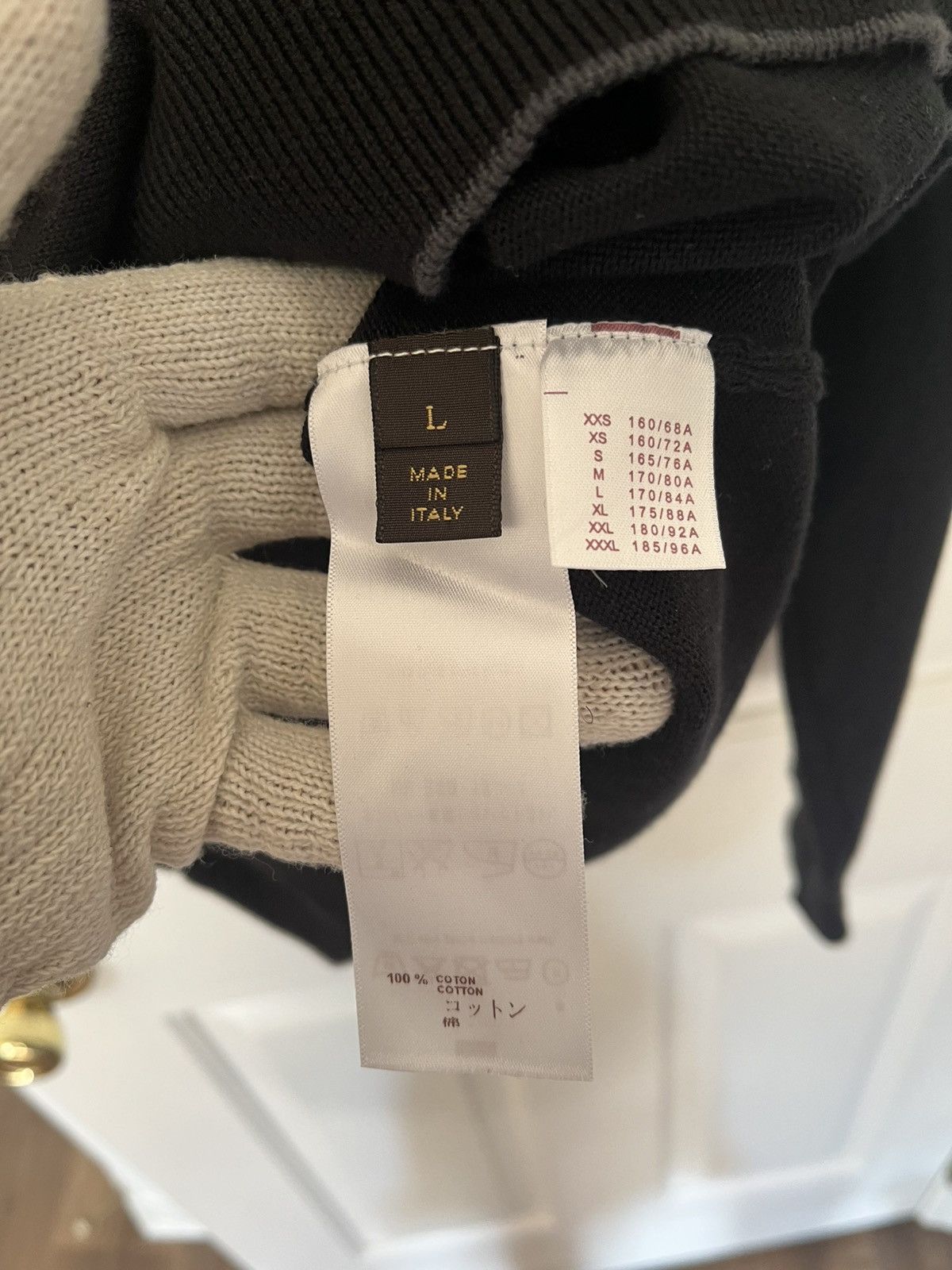 Louis Vuitton Louis Vuitton Embossed Logo Hooded Knit Sweater Black Large Size US L / EU 52-54 / 3 - 4 Thumbnail