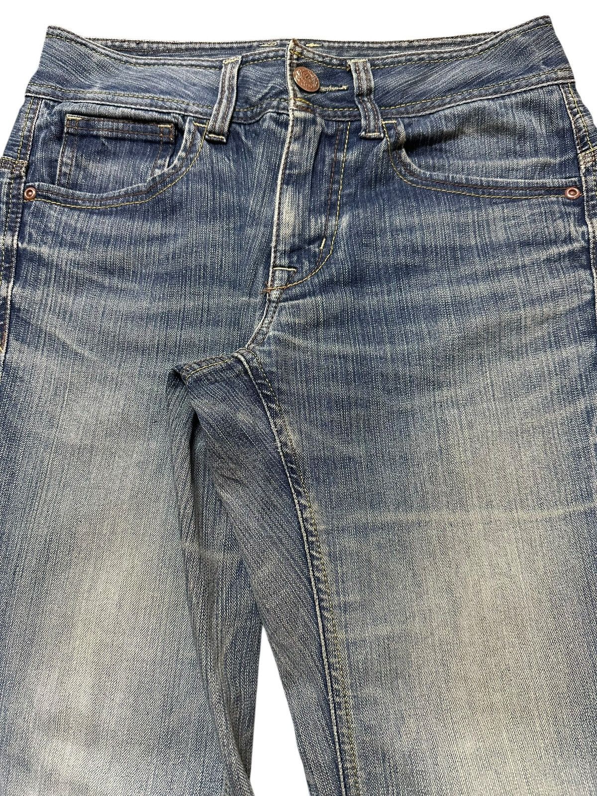 If Six Was Nine Vintage Japanese Brand Blue Wash Faded Style Wide Leg Jeans Size US 28 / EU 44 - 4 Thumbnail