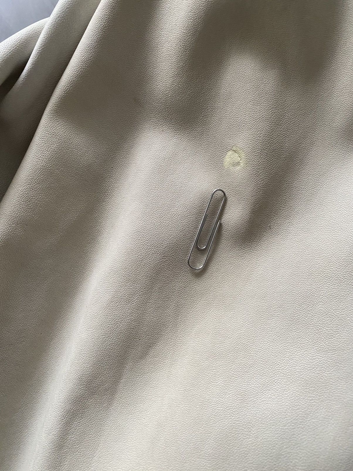 Ann Demeulemeester Ann Demeulemeester White Leather Overcoat Size US L / EU 52-54 / 3 - 11 Thumbnail