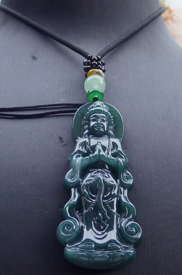 Other 106899 VS Certified Jadeite Jade Green Pendant Guanyin Size ONE SIZE - 8 Thumbnail