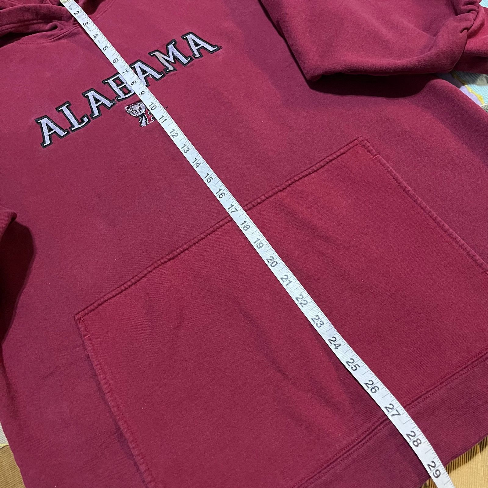 Foot Locker Vintage Foot Locker Alabama 3/4 Sleeve Red Hoodie Large Size US L / EU 52-54 / 3 - 4 Thumbnail