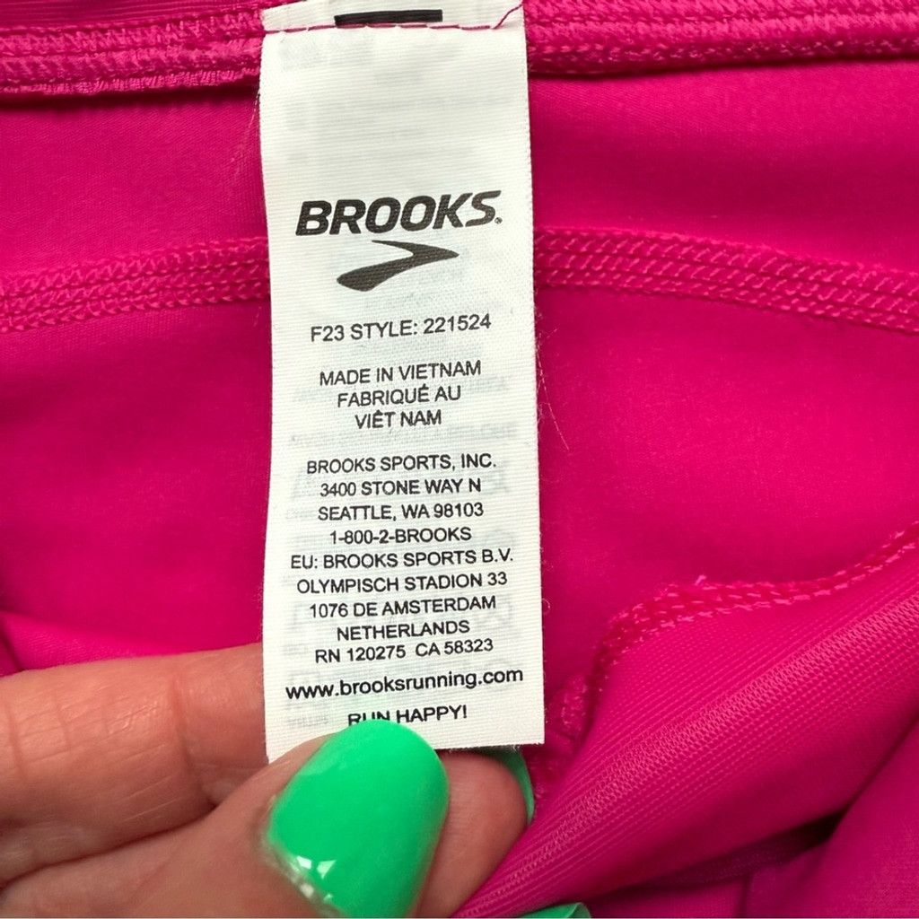 Brooks Brooks Method 7/8 Pink Leggings High-Rise Stretchy Fit Size 30" / US 8 / IT 44 - 16 Thumbnail