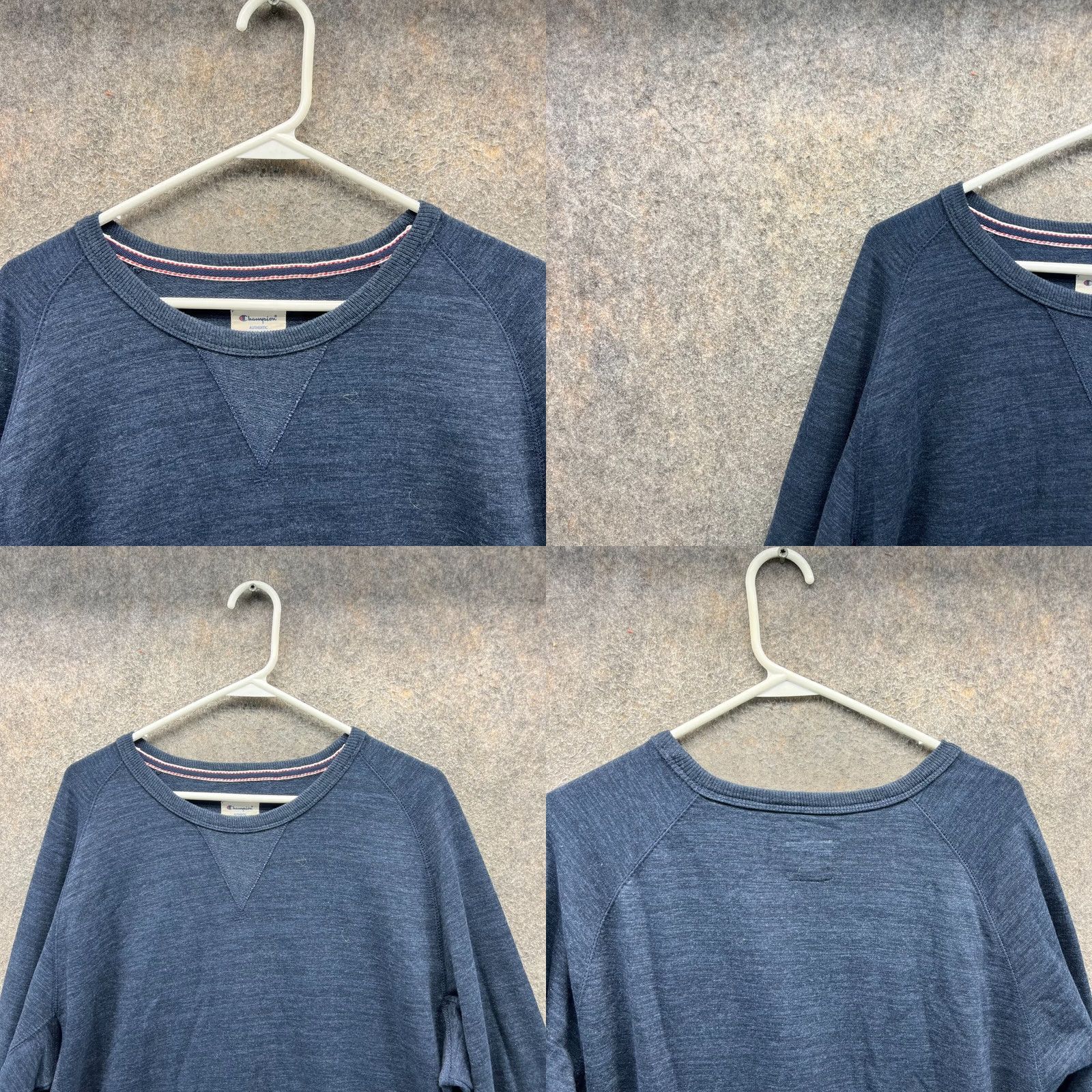 Champion VINTAGE Champion Pullover Men XL Heather Blue Crewneck Fleece Sweatshirt Sweater Size US XL / EU 56 / 4 - 8 Thumbnail