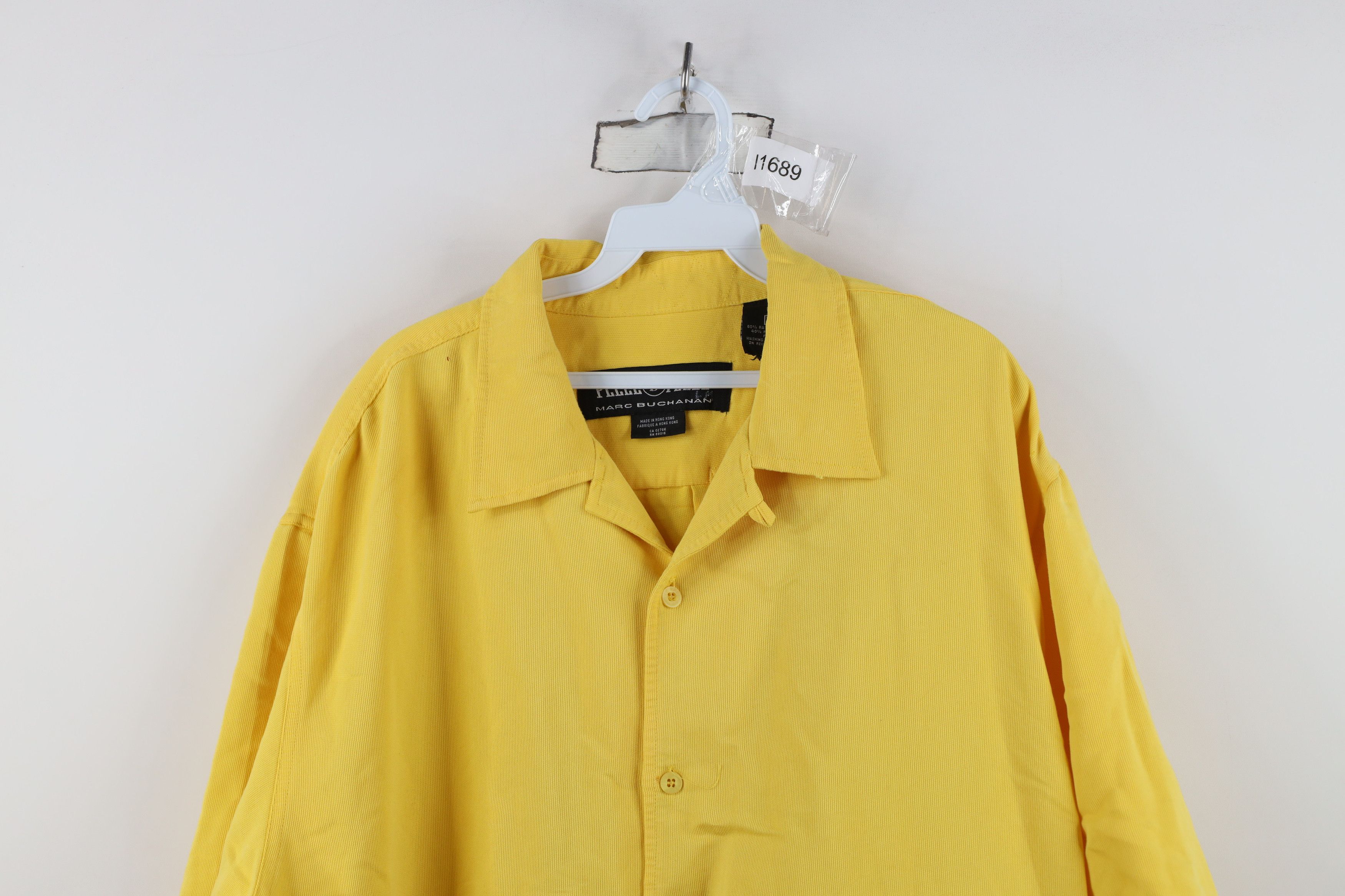 Pelle Pelle Vintage 90s Pelle Pelle Baggy Fit Collared Button Shirt Size US XL / EU 56 / 4 - 2 Thumbnail