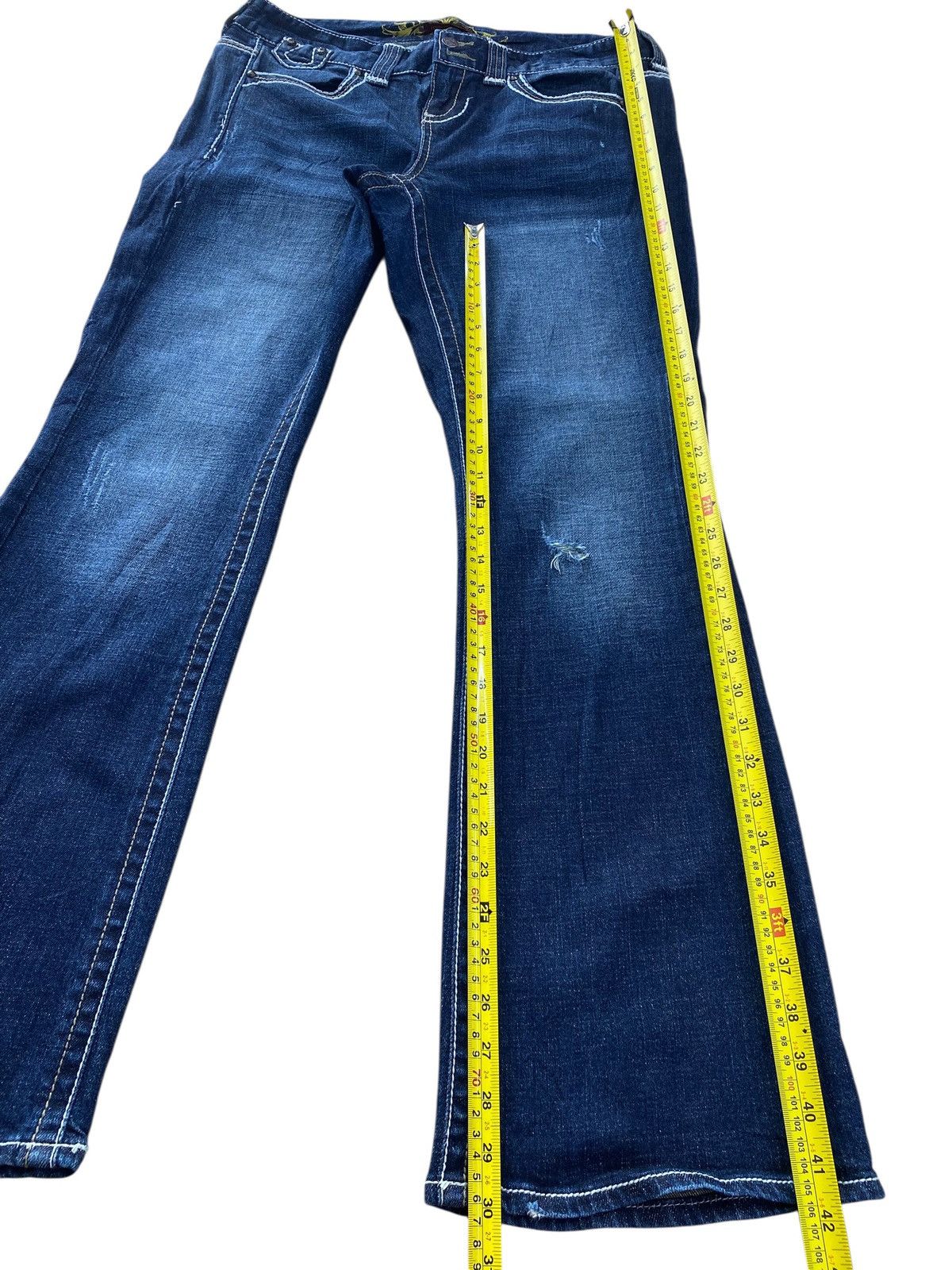 Japanese Brand Japanese Brand Blue Wash Style Flare Jeans Size US 35 - 8 Thumbnail